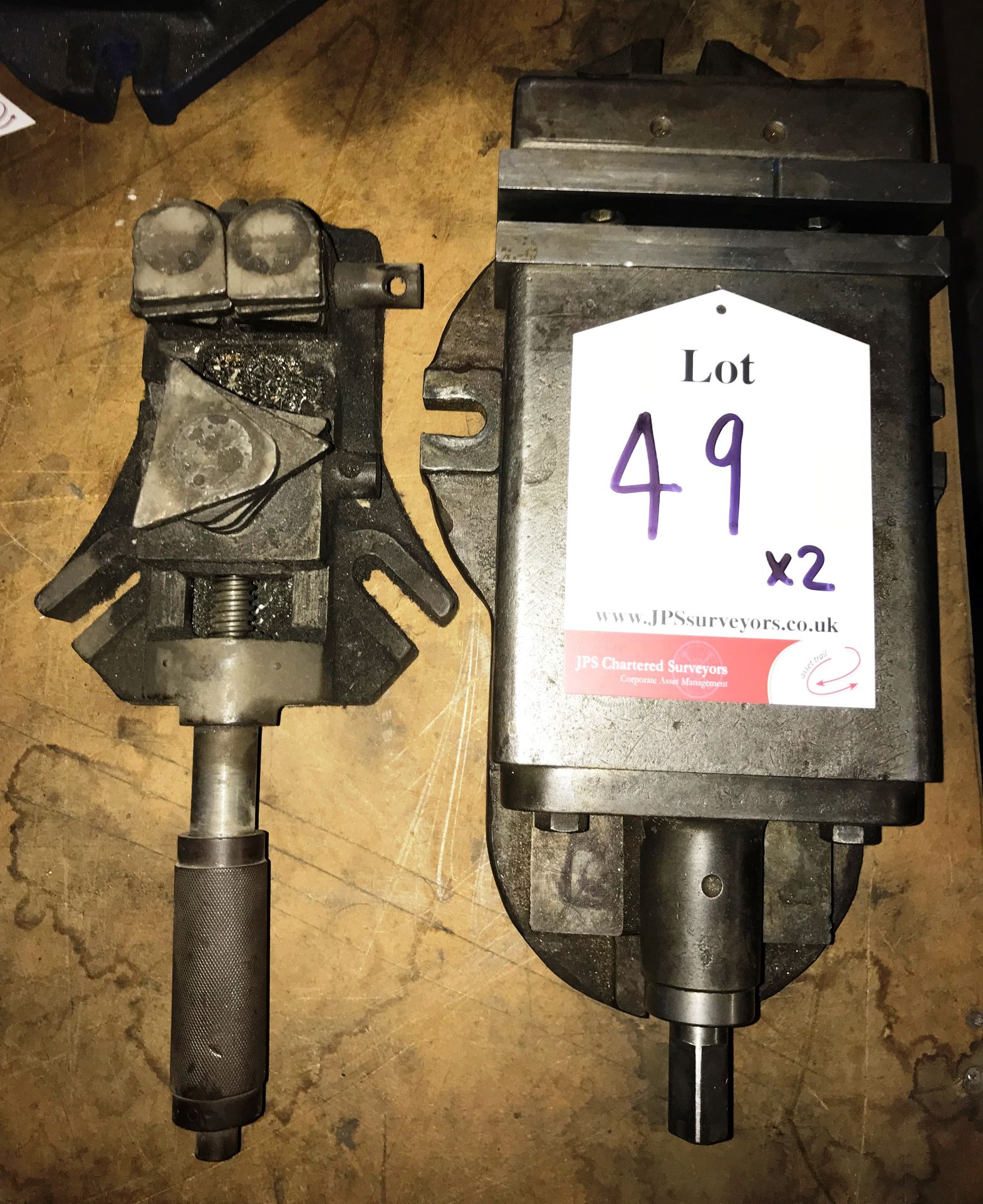 2 x Industrial Vices/Clamps - As Pictured