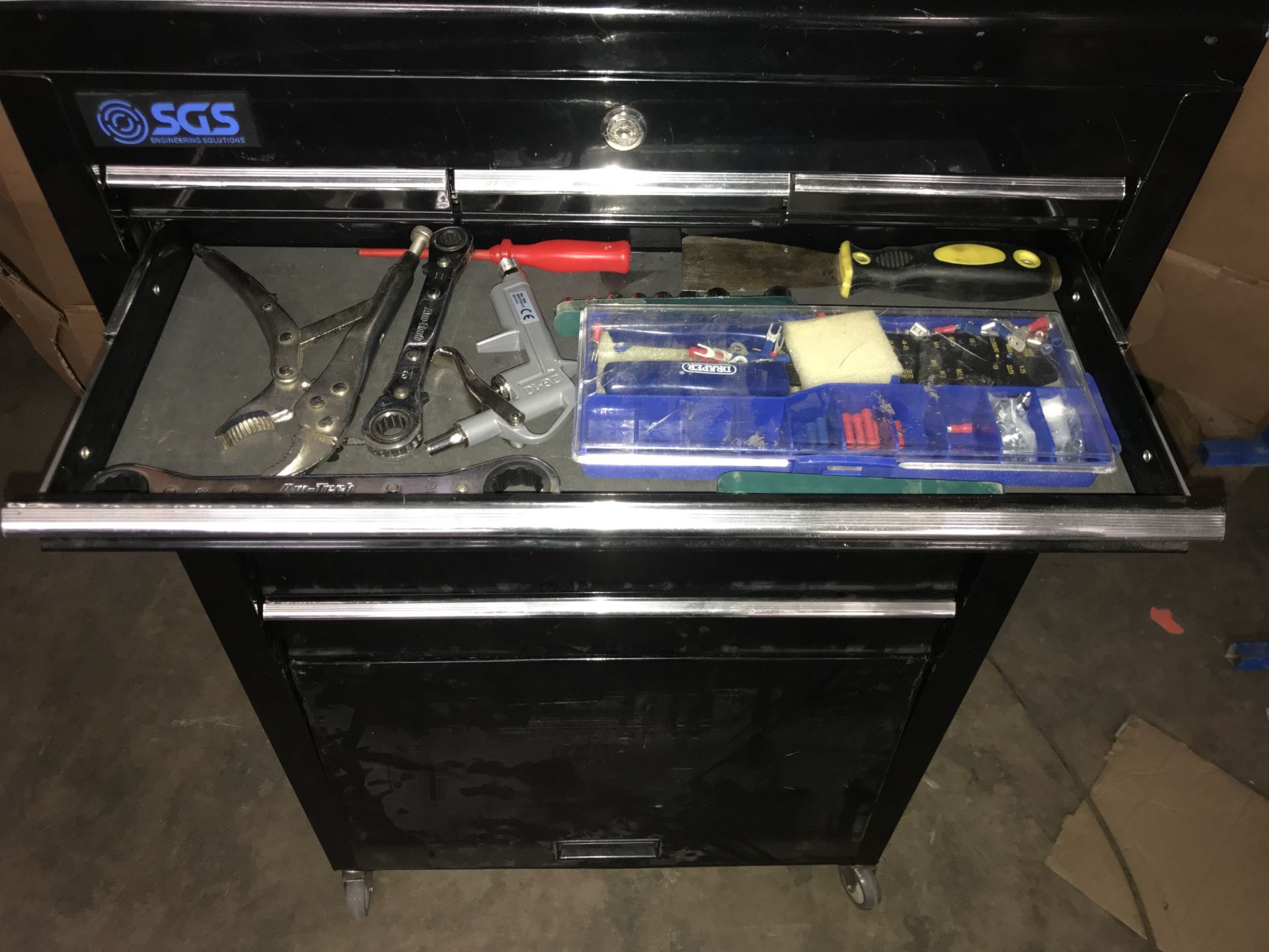 SGS Mobile 8 Drawer Tool Box Chest & Cabinet & Contents As Pictured - Image 6 of 11