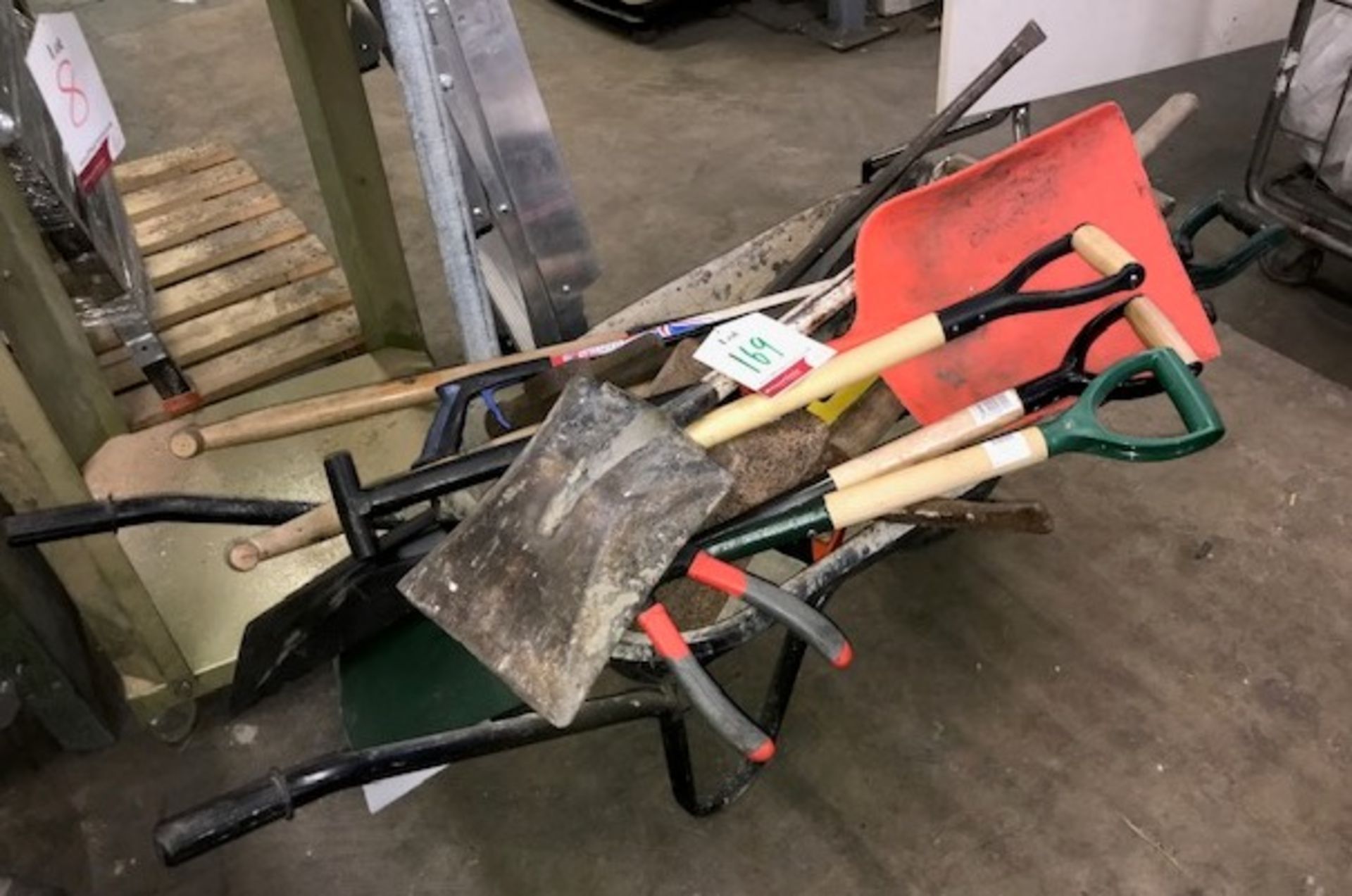 Unbranded Wheelbarrow w/ Quantity of Gardening Tools as Per Pictures