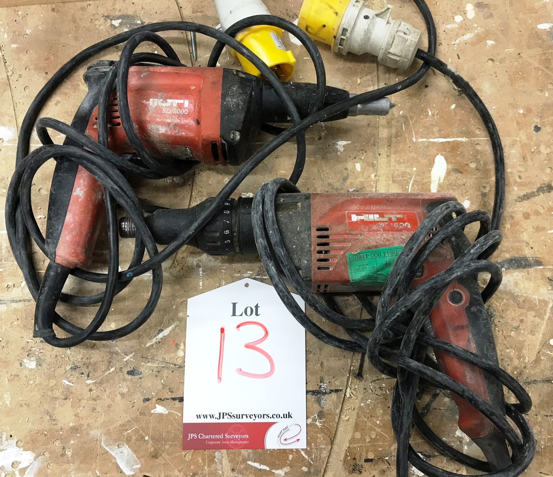 2 x Various Hilti Power Tools 110V - As pictured