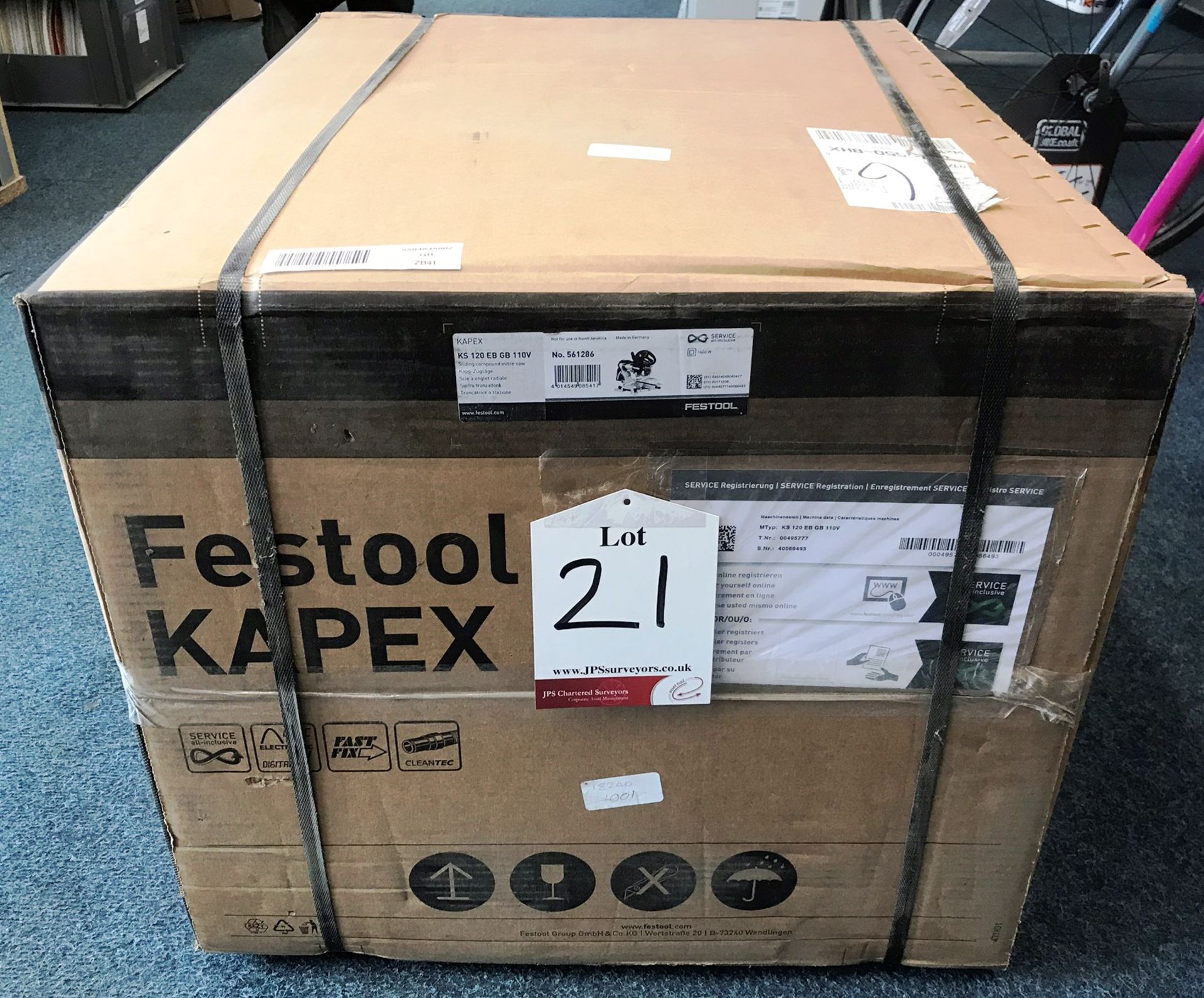 BNIB Festool KS 120 EB GB Sliding Compound Mitre Saw Kapex - 110 V