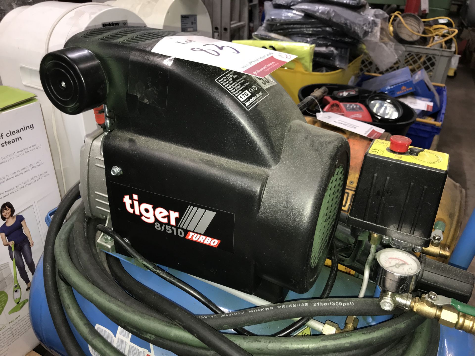 Airmaster Mobile Air Compressor w/ Tiger 8/510 Turbo Motor - Image 2 of 3