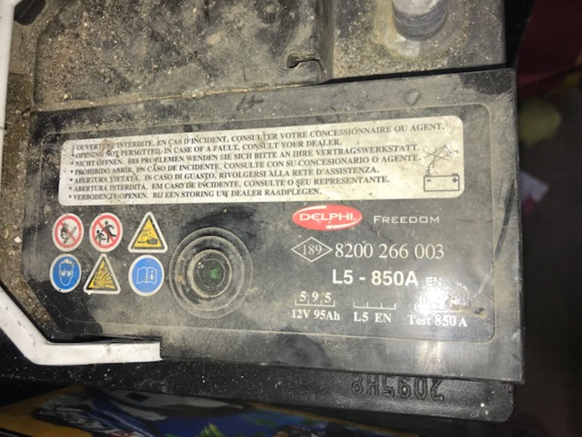 Delphi Freedom L5-850A 12V Lesiure Battery - Image 2 of 2