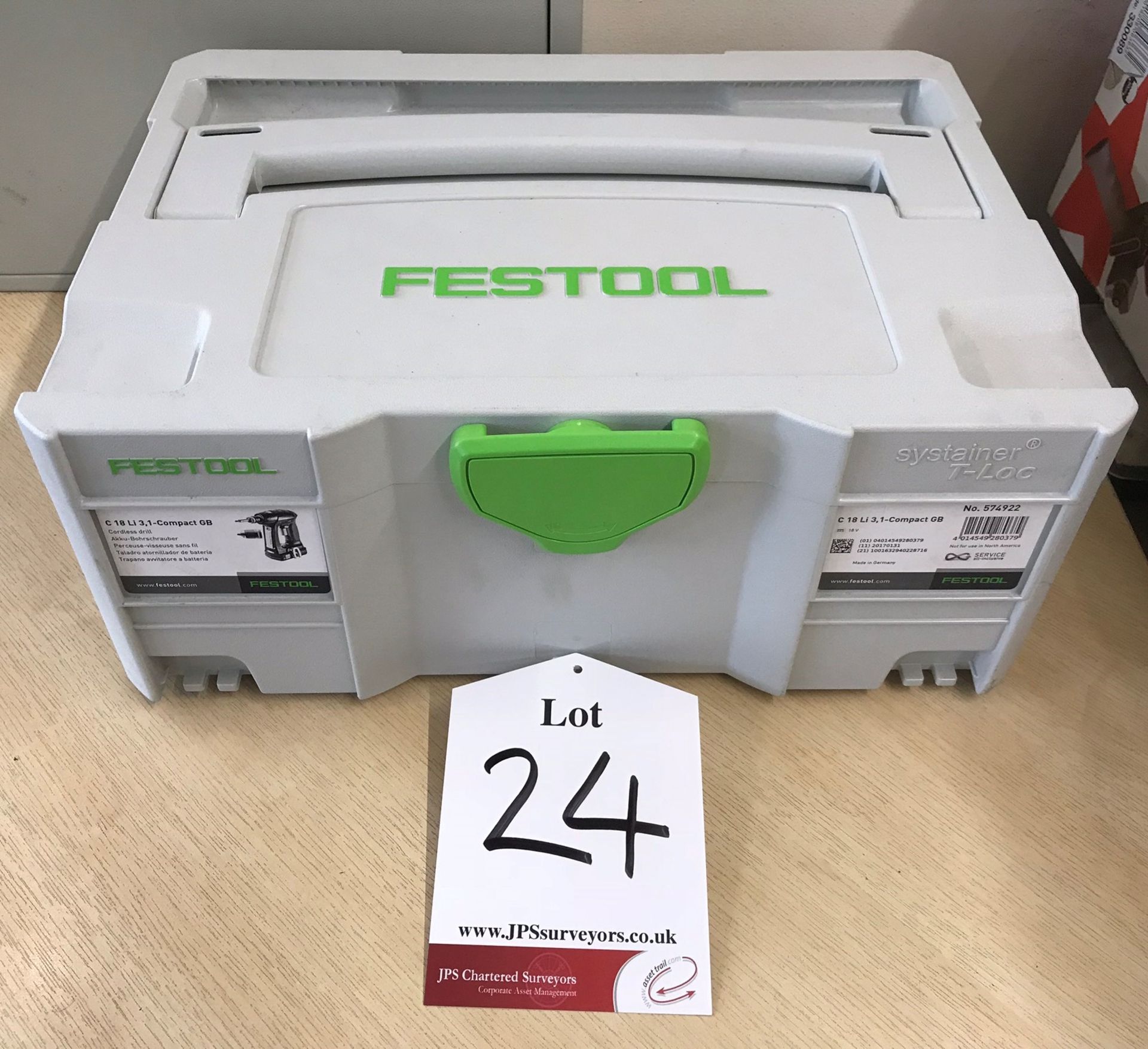 New Festool 574922 Cordless Drill C 18 Li 3,1-Compact GB, 18 V, Multi-Colour - Image 2 of 3