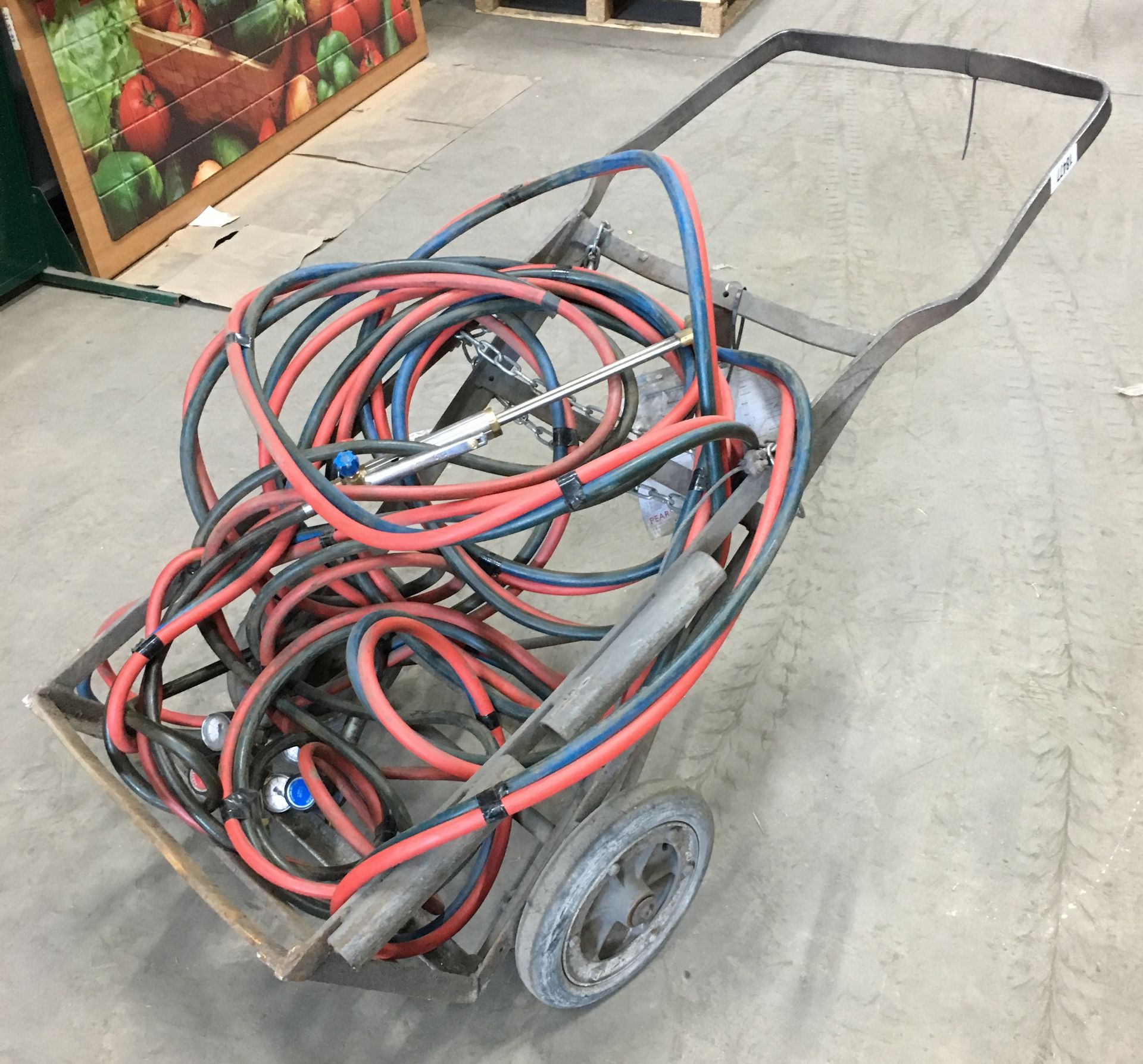 Twin Gas Bottle Trolley w/ Welding Gauge