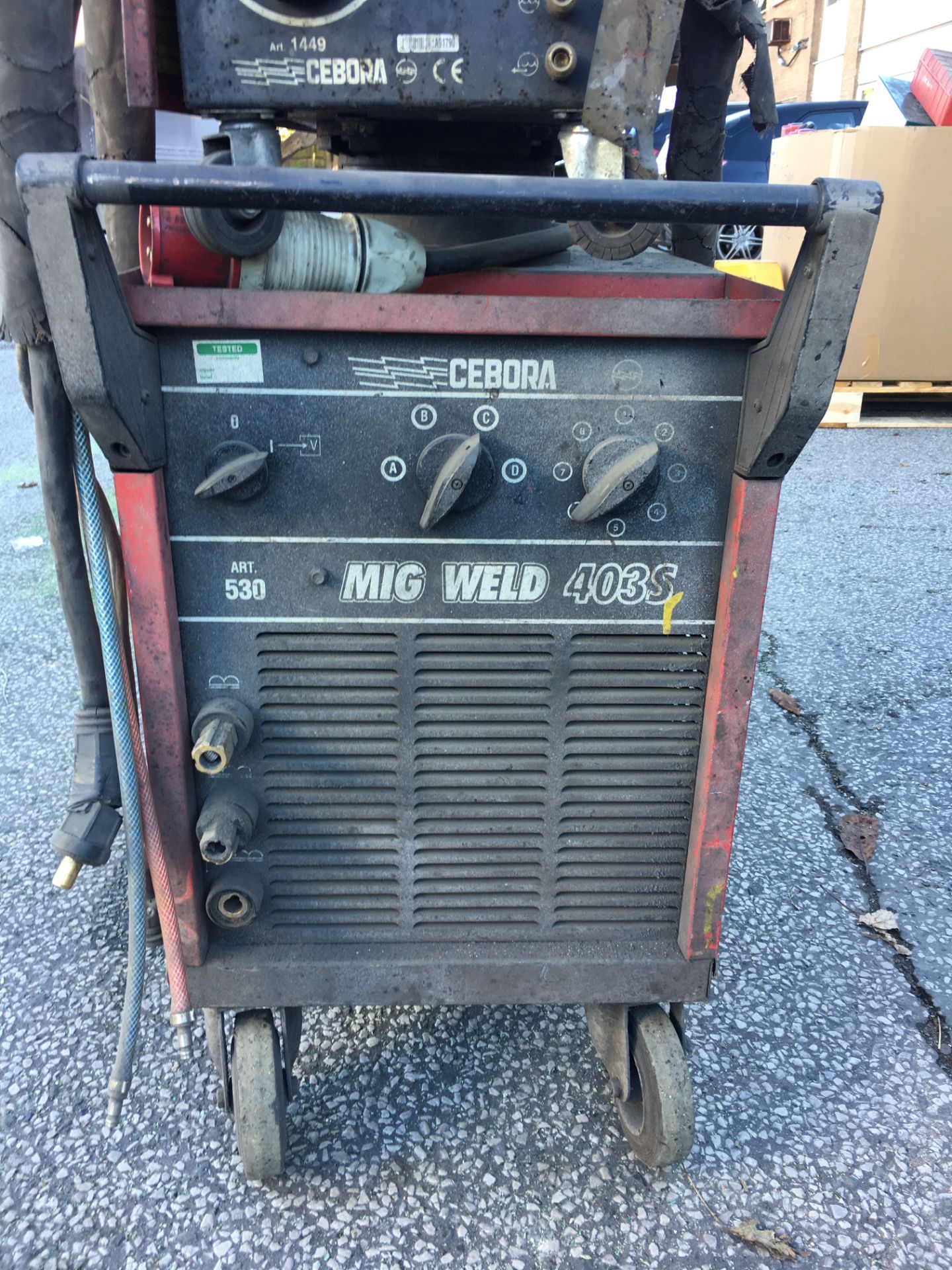 Cebora 403S MIG Welder w/ TFA4 Wire Feeder - Image 4 of 5