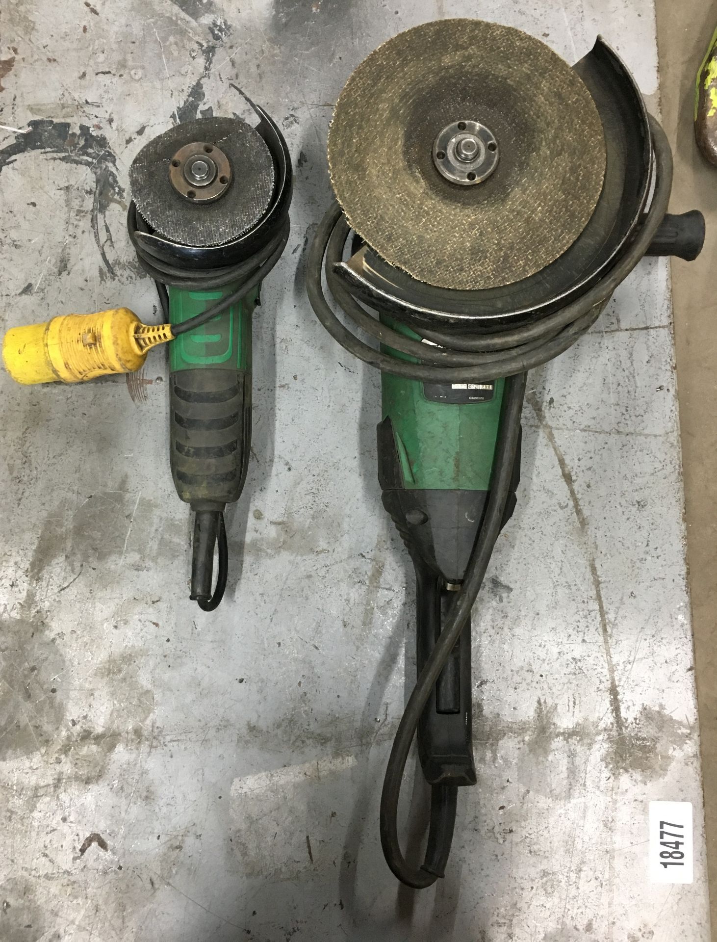 2 x Hitachi Angle Grinders