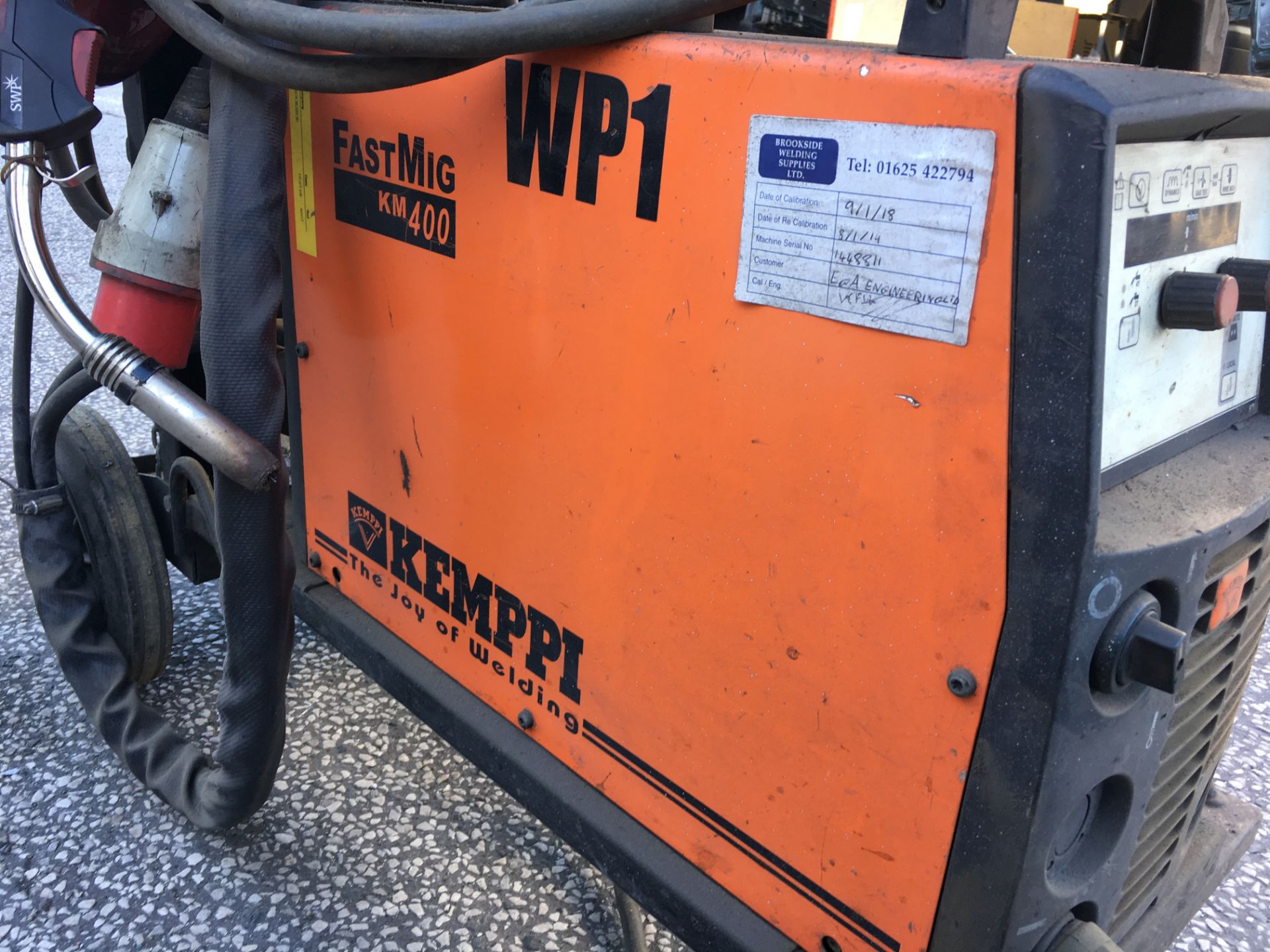 Kemppi FastMig KM400 MIG Welder w/ FastMig MF33 Wire Feeder - Image 4 of 5