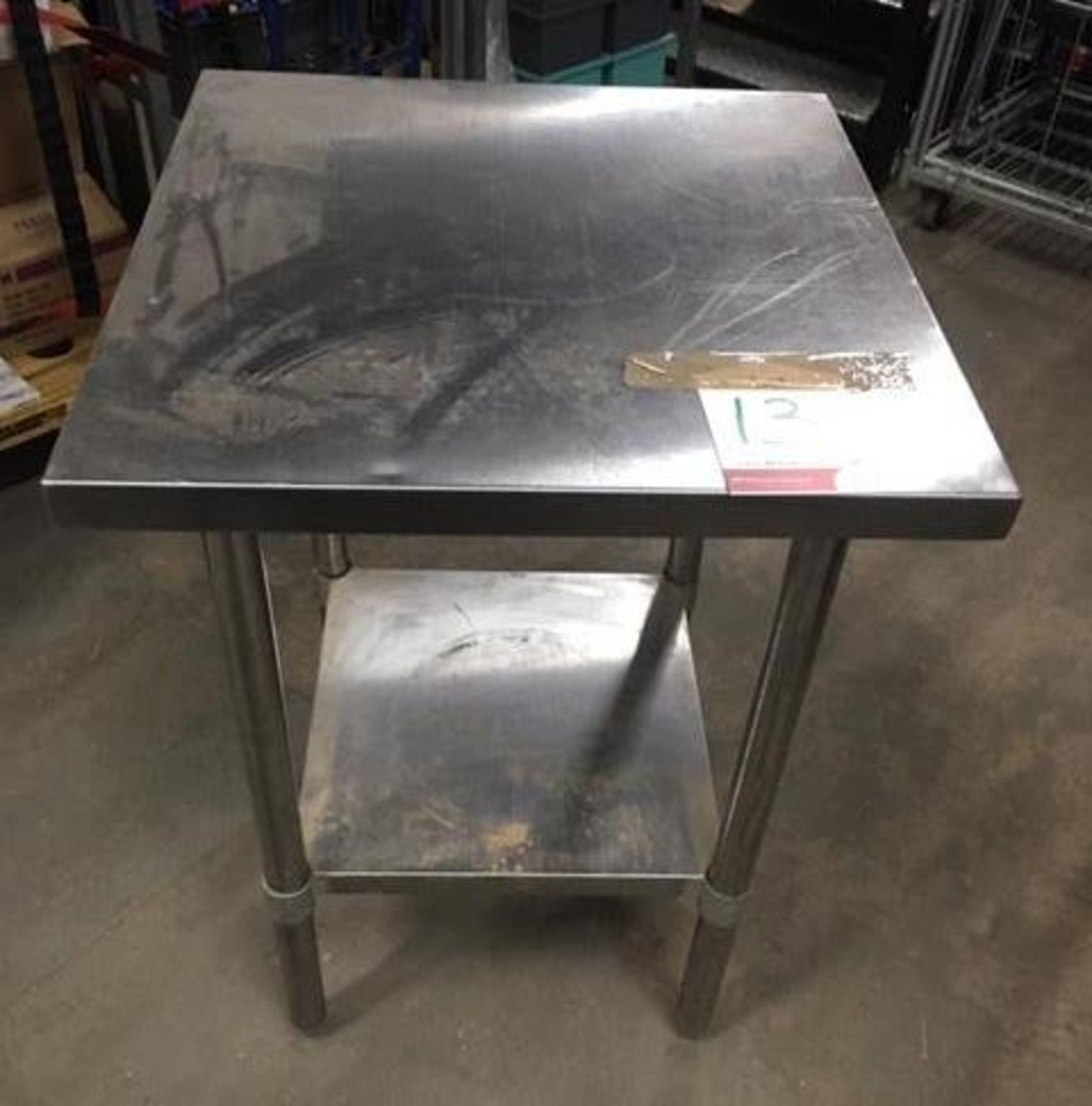 Stainless Steel Preparation Table w/ Undershelf - Bild 2 aus 2