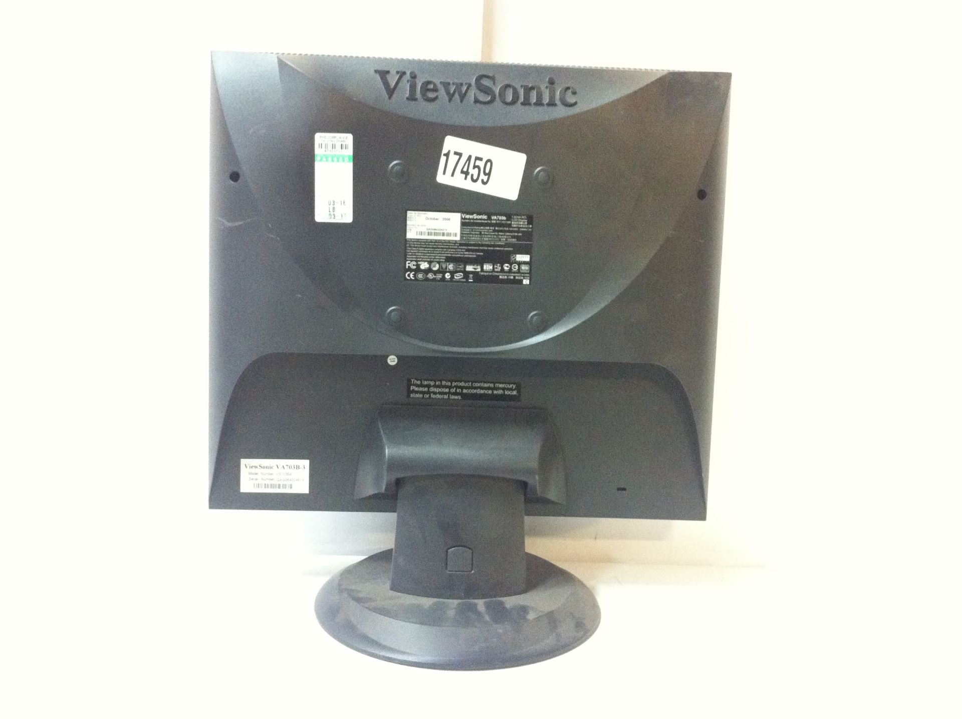 7 x ViewSonic Computer Monitors. See description - Image 11 of 13