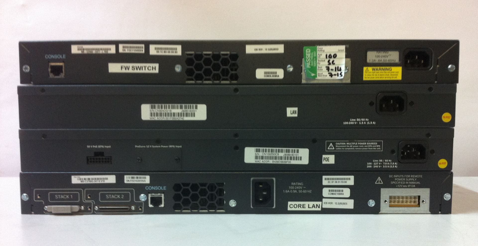 4 x Various Network Switches. See description. - Image 3 of 3