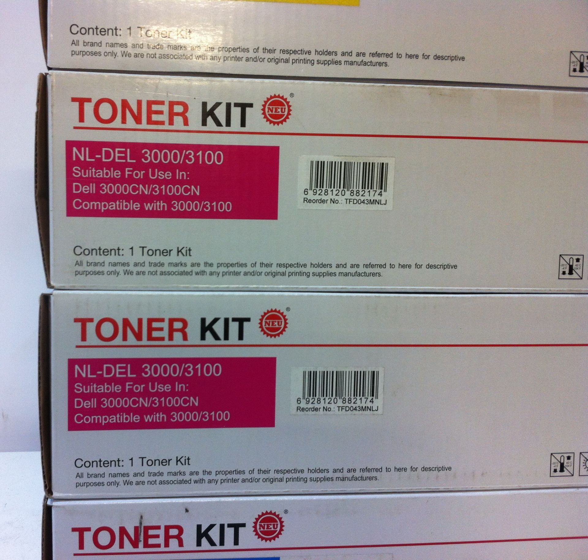 5 x Various coloured toner cartridges for Dell equipment. - Image 3 of 4