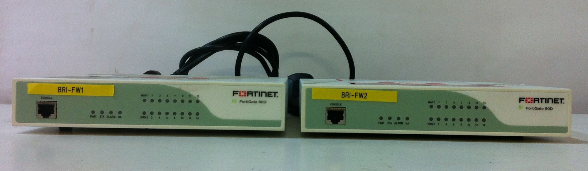 2 x Fortinet Fortigate - 90D Firewall Solution