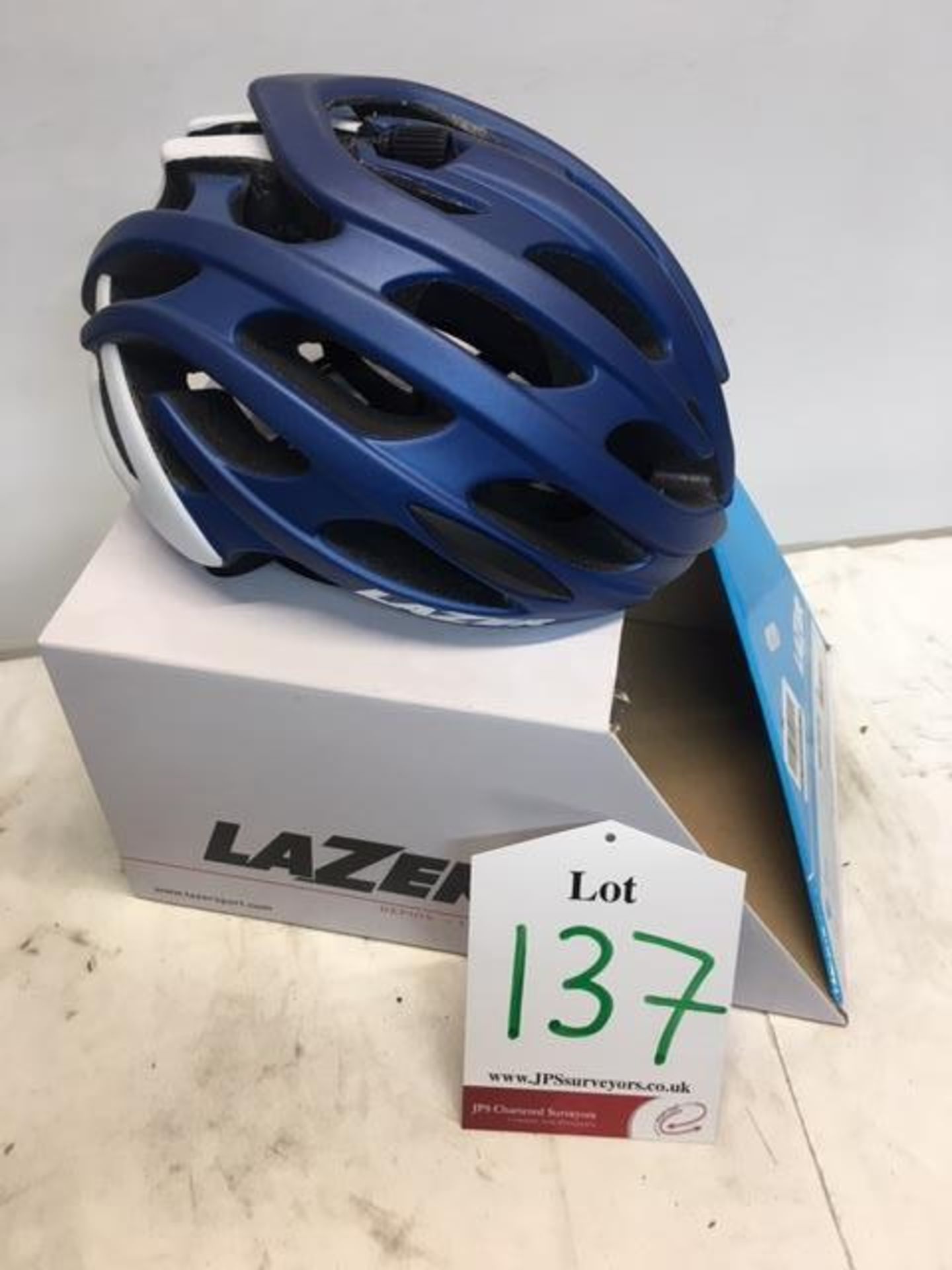 Lazer Helm Elle White/Blue Women's Cycling Helmet | 55-59cm