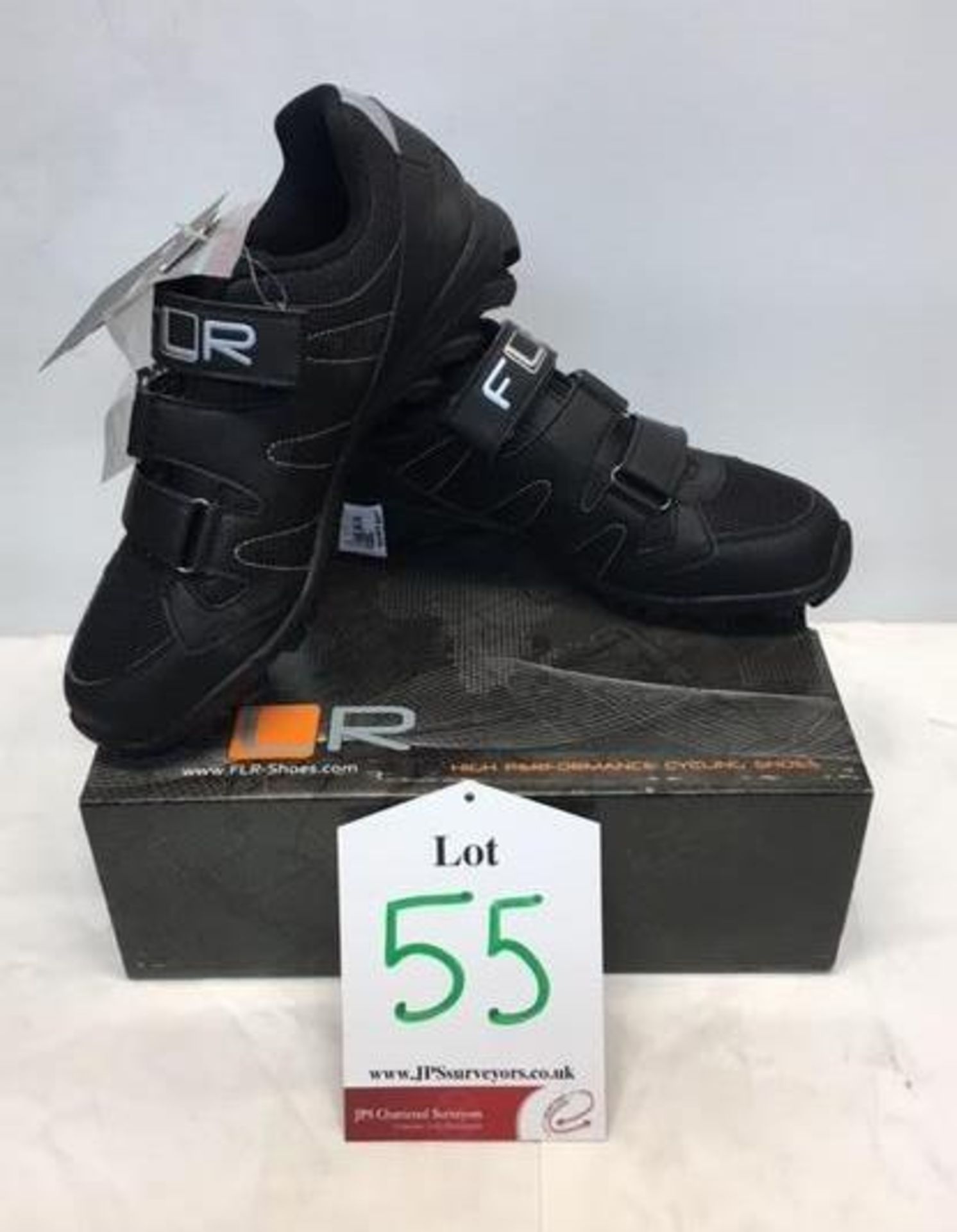 FLR Bushmaster MTB/Trail Shoes in Black/Silverw/ Velcro Fastening | EUR 42 | RRP £46.73