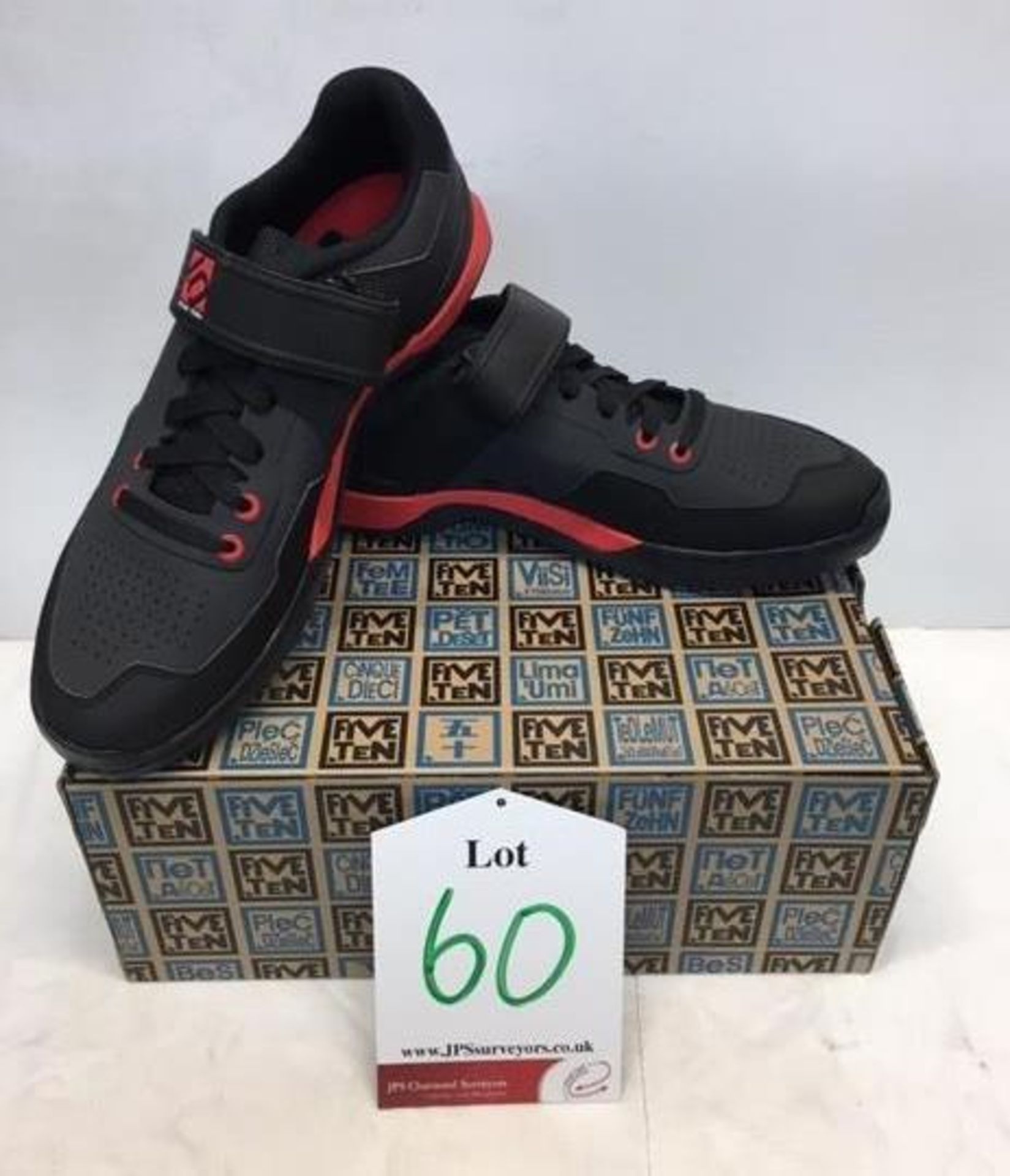 Five Ten Kestrel Lace Cycling Shoes in Black/Red | UK 10 | RRP £75.00