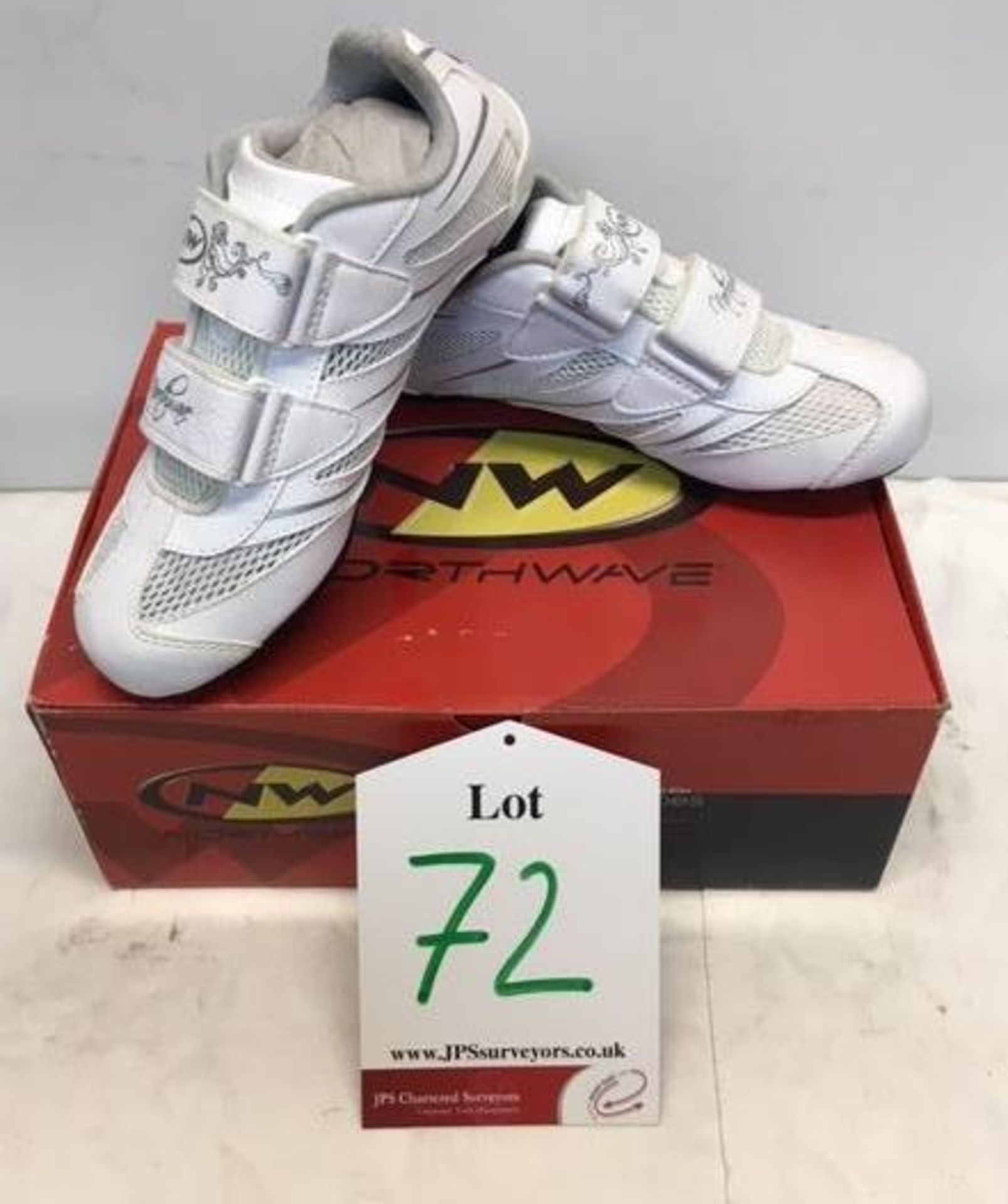 NORTHWAVE Eclipse Pro Ladies Road Shoes in White/Silver | UK 5.5 | RRP £50.00