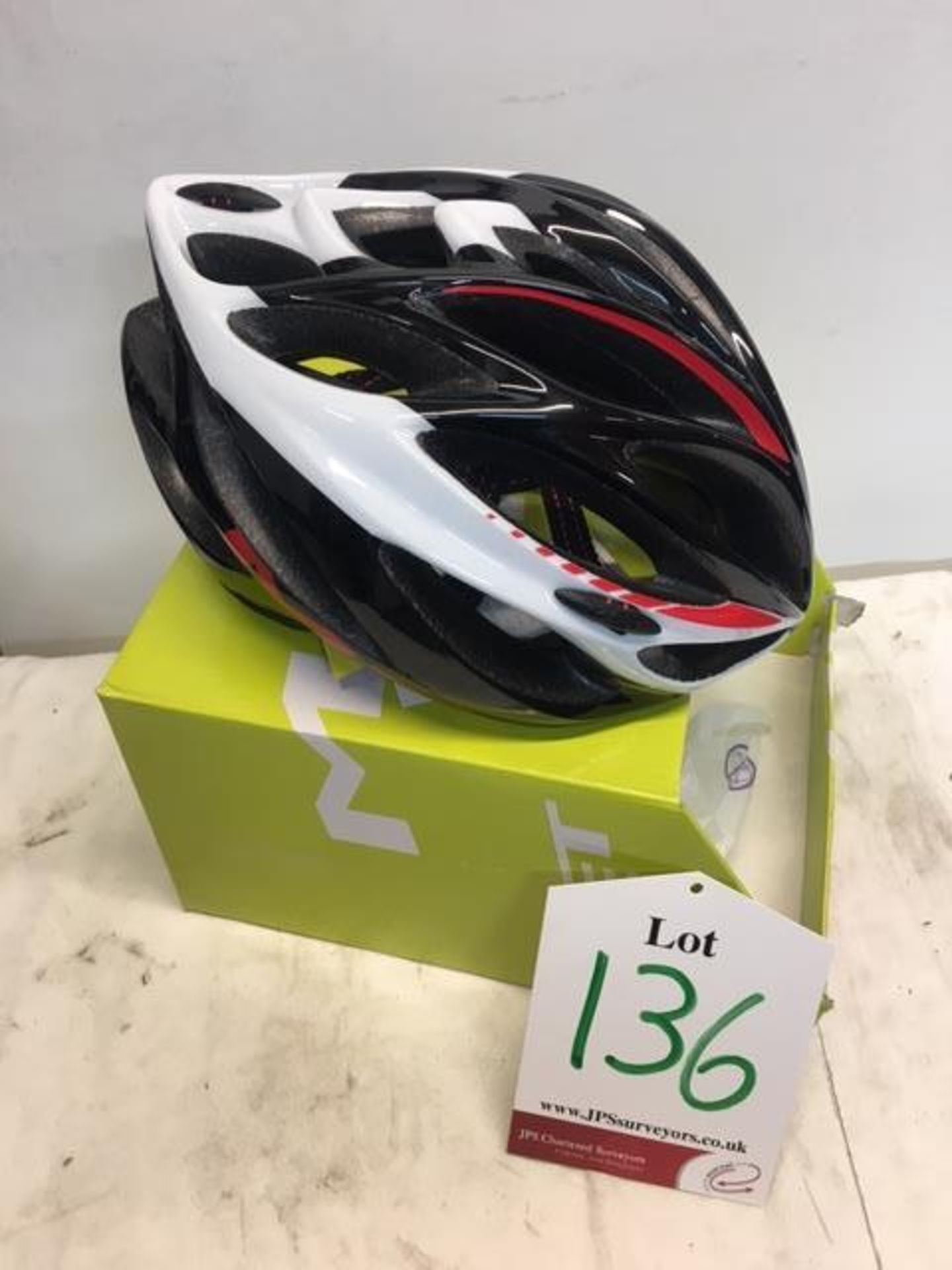 MET Adults Inferno UL Road Cycling Helmet in White/Black/Red | 54-58cm | RRP £45.00