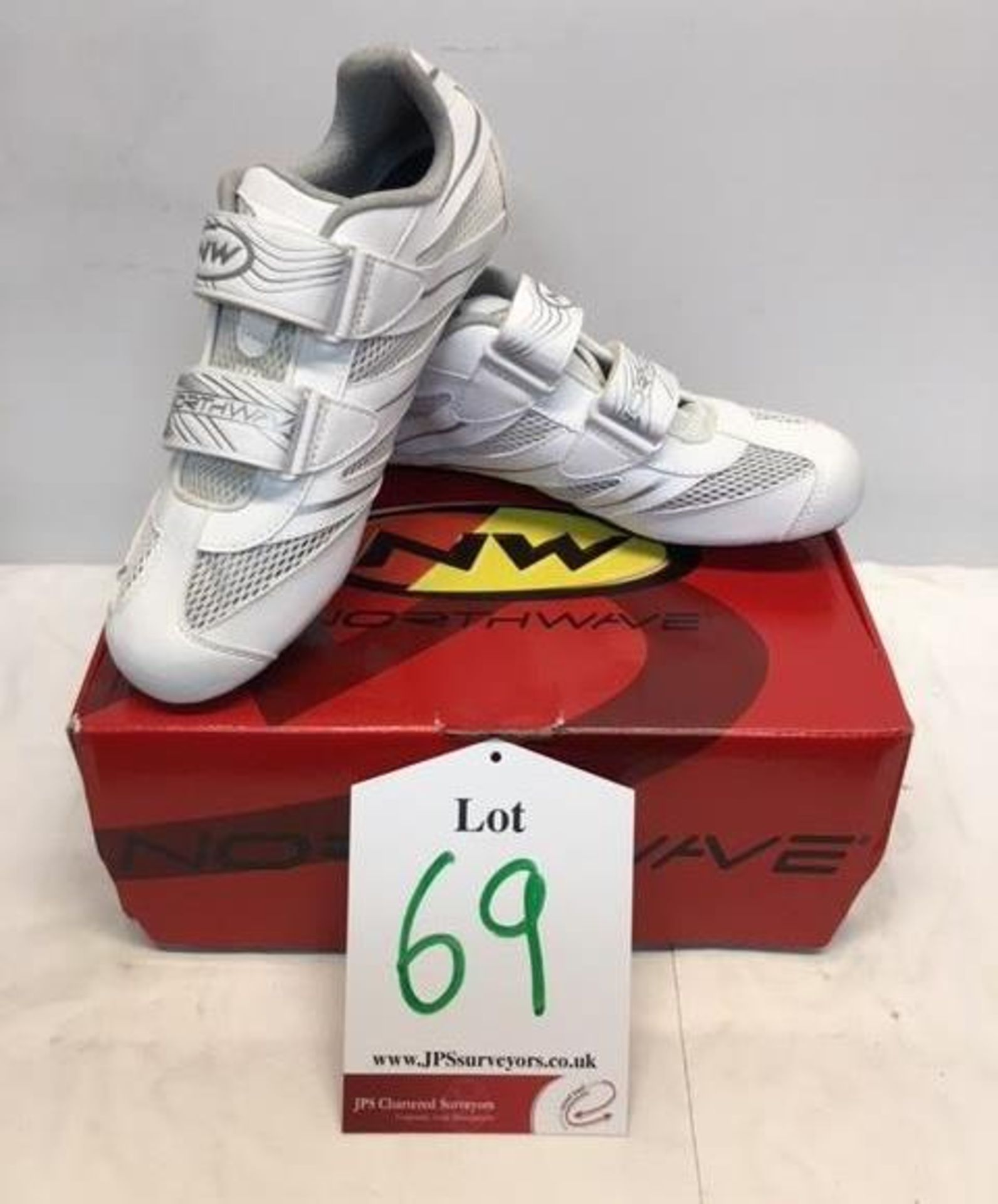 NORTHWAVE Eclipse Pro Ladies Road Shoes in White/Silver | UK 7.5 | RRP £60.00