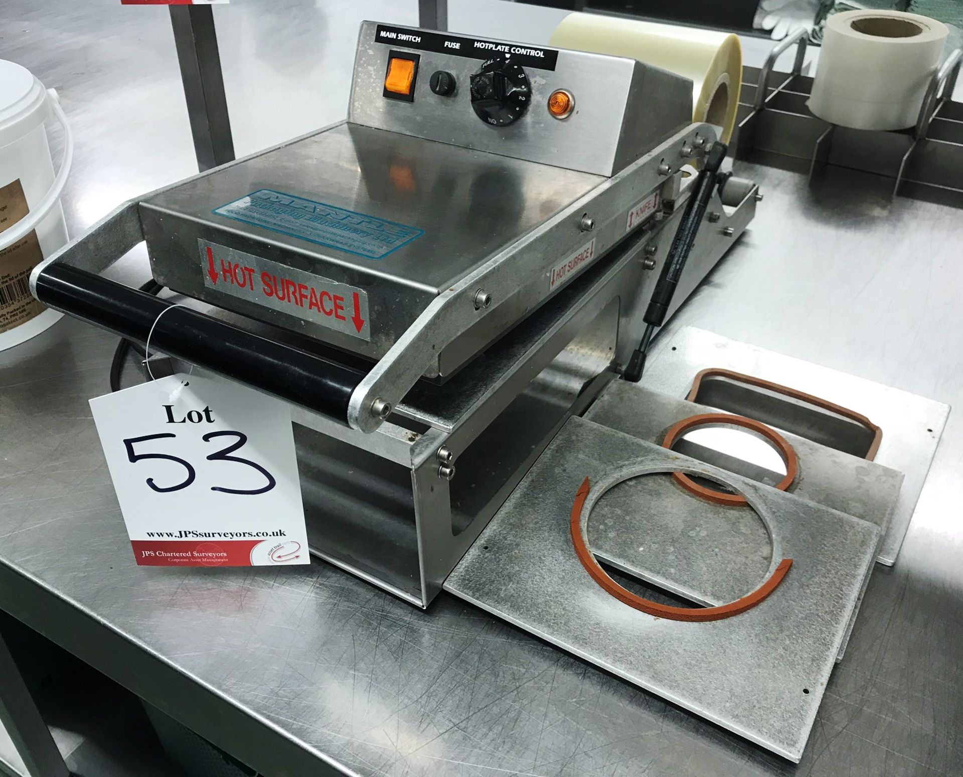 Mantle Packaging VS300 Tray Lidding Machine w/ Various Die Plates