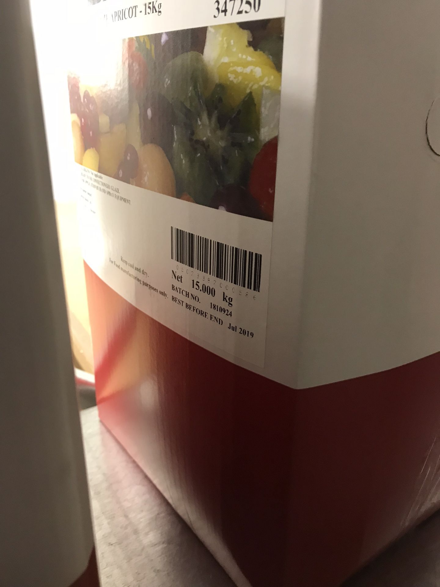 3 x Bakels Inst Superglaze Apricot - 15kg - Product Code: 347250 - 07/2019 - Image 5 of 5