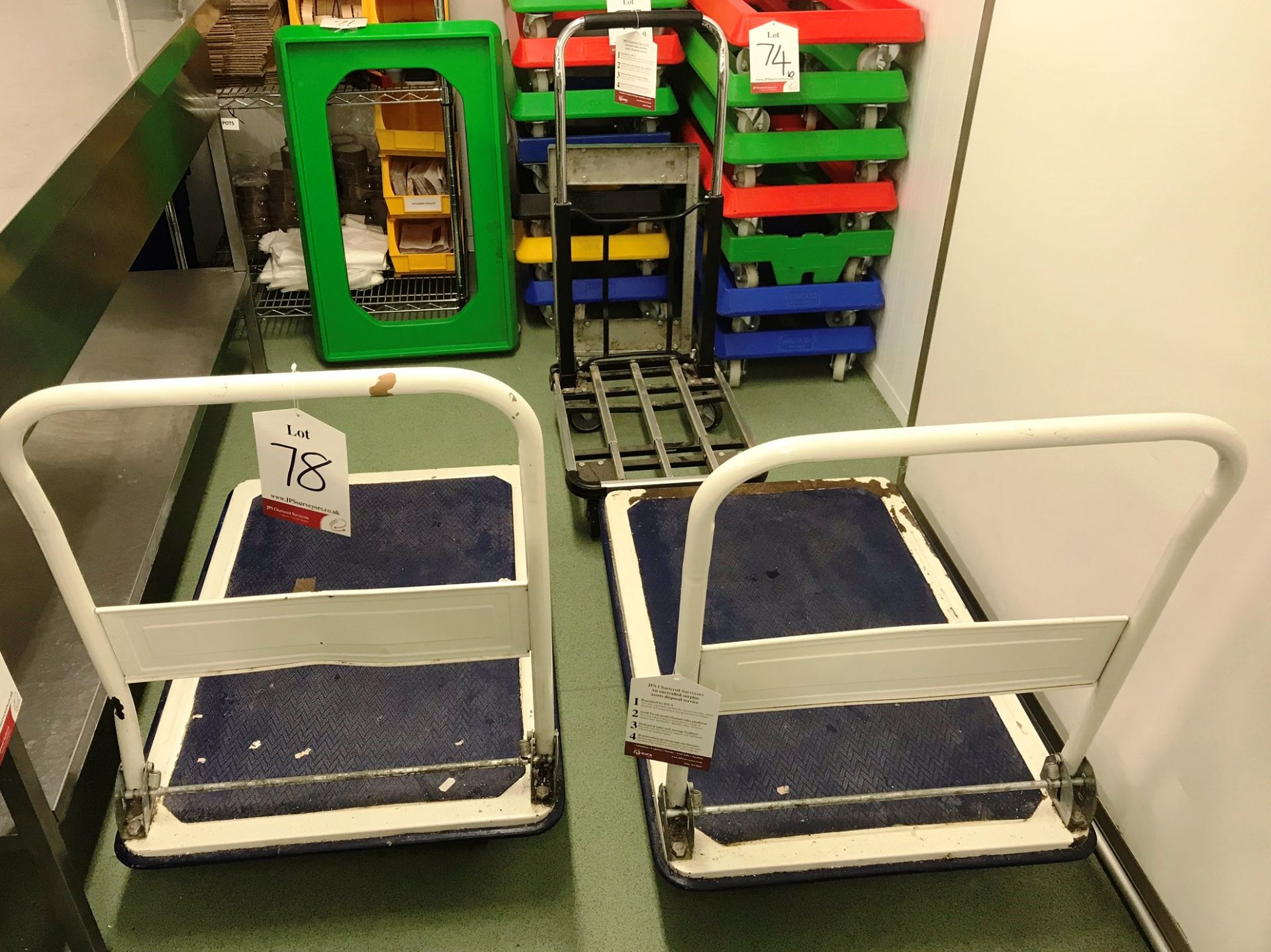 3 x Various Folding Trolleys