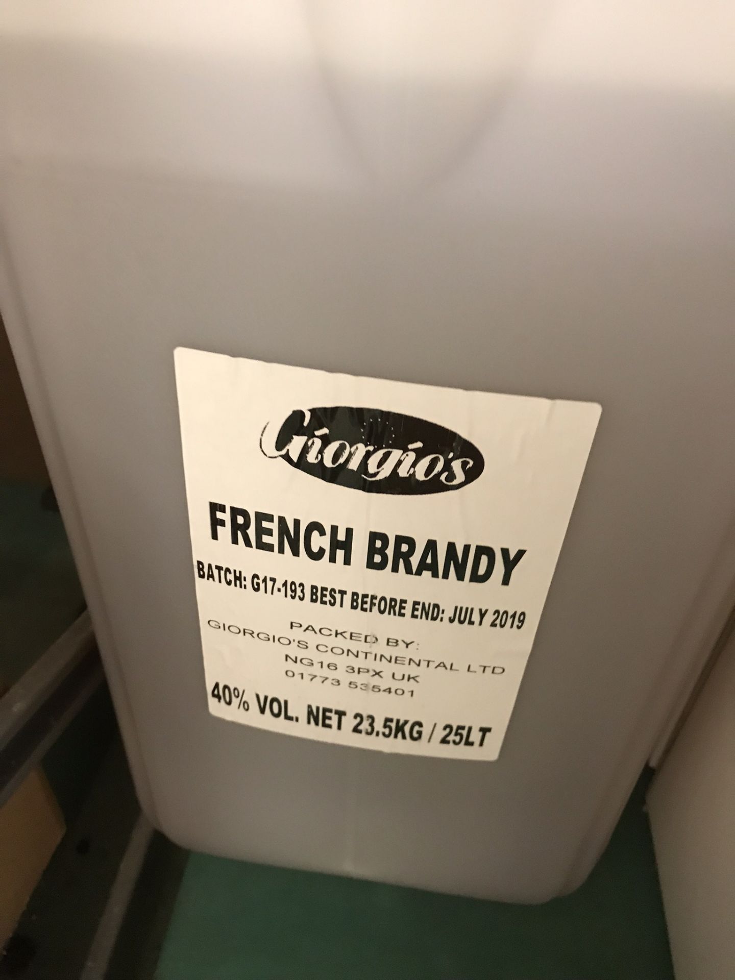 3 x 25LT GCL French Brandy - BBE: 06/2019 - Bild 3 aus 4