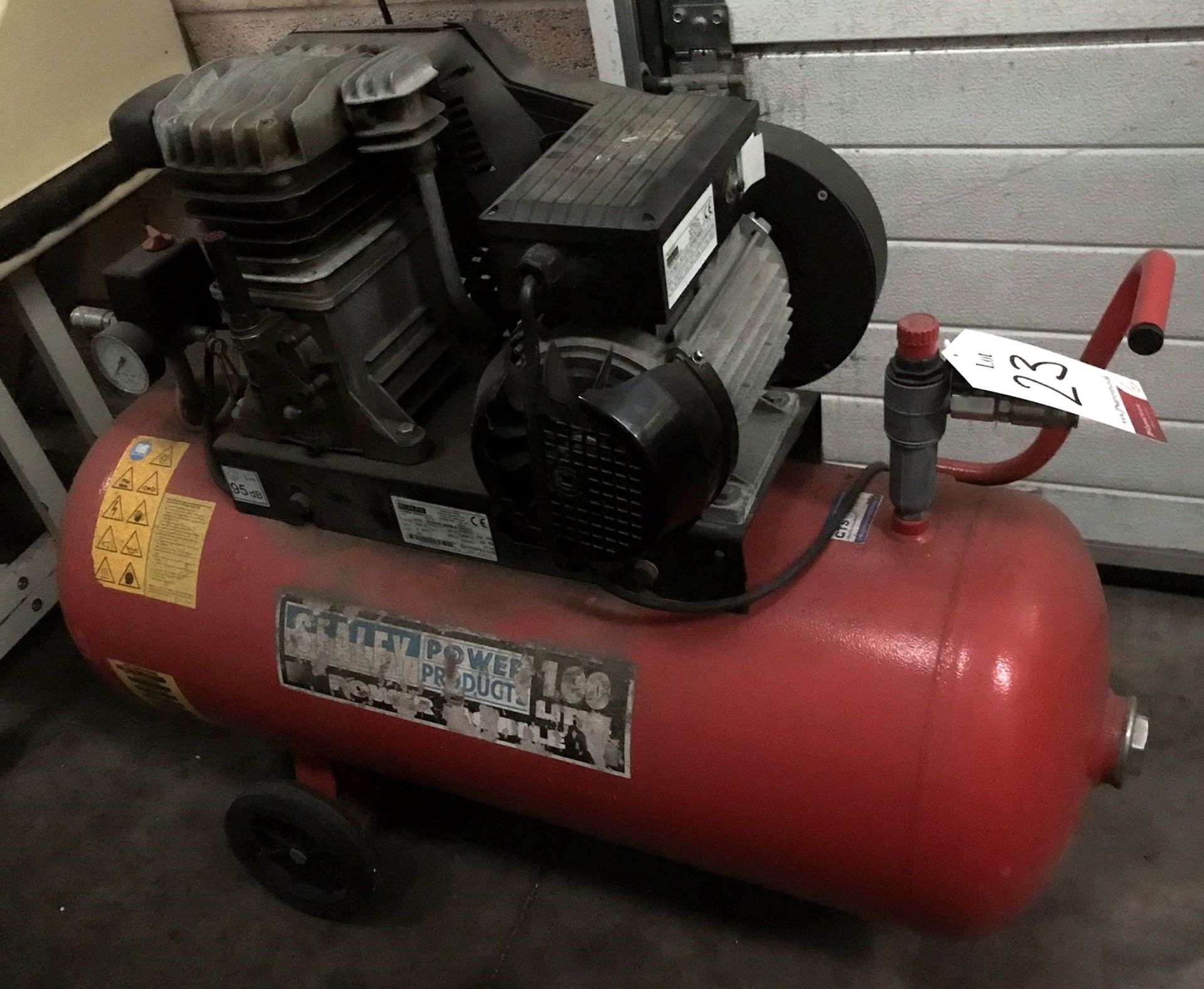 Sealey SA1010/3 Mobile Compressor | 100Ltr 3HP - Image 3 of 3