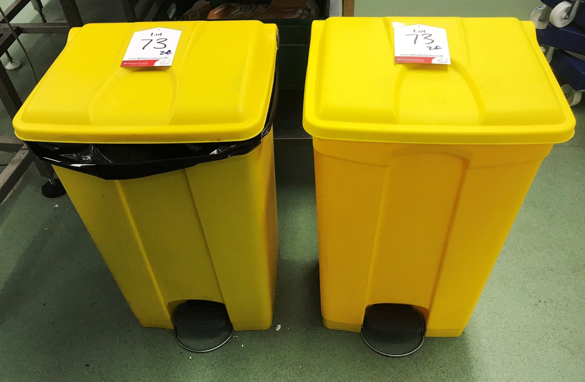 2 x Ekwo Foot Pedal Plastic Bins