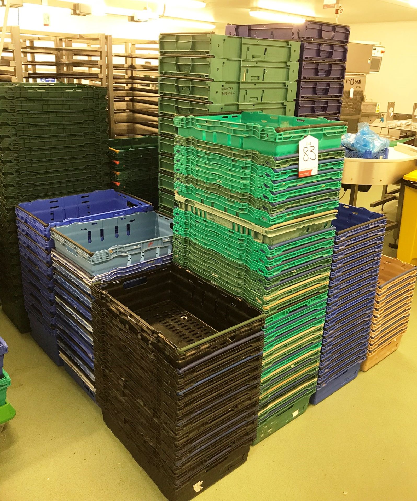 Large Quantity of Plastic Stackable Trays - As Pictured - Image 4 of 4