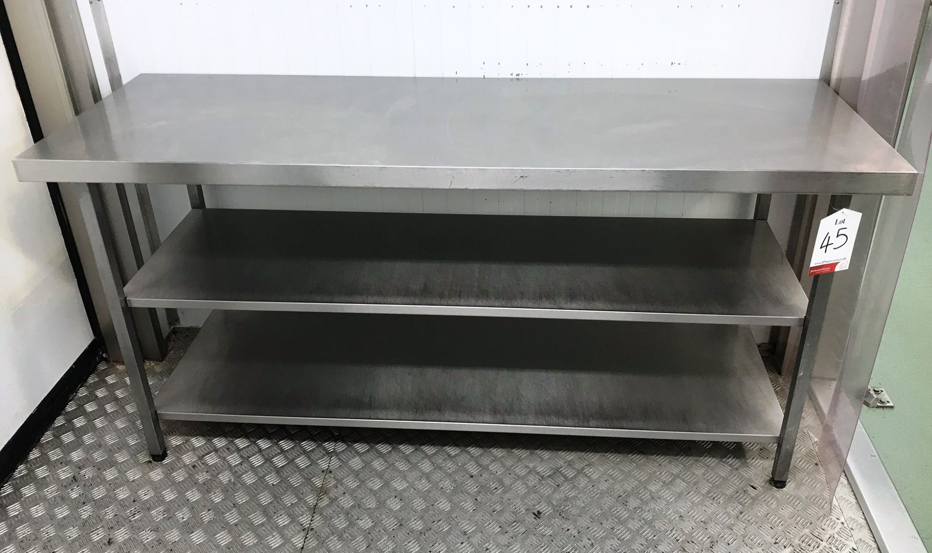 Stainless Steel Preparation Table w/ 2 x Undershelves - 1800mm Length