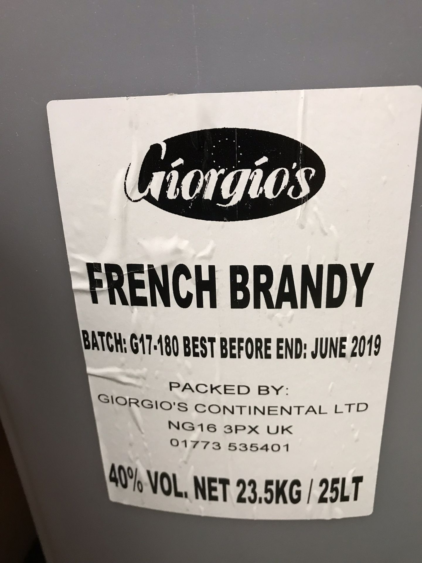 3 x 25LT GCL French Brandy - BBE: 06/2019 - Bild 2 aus 4