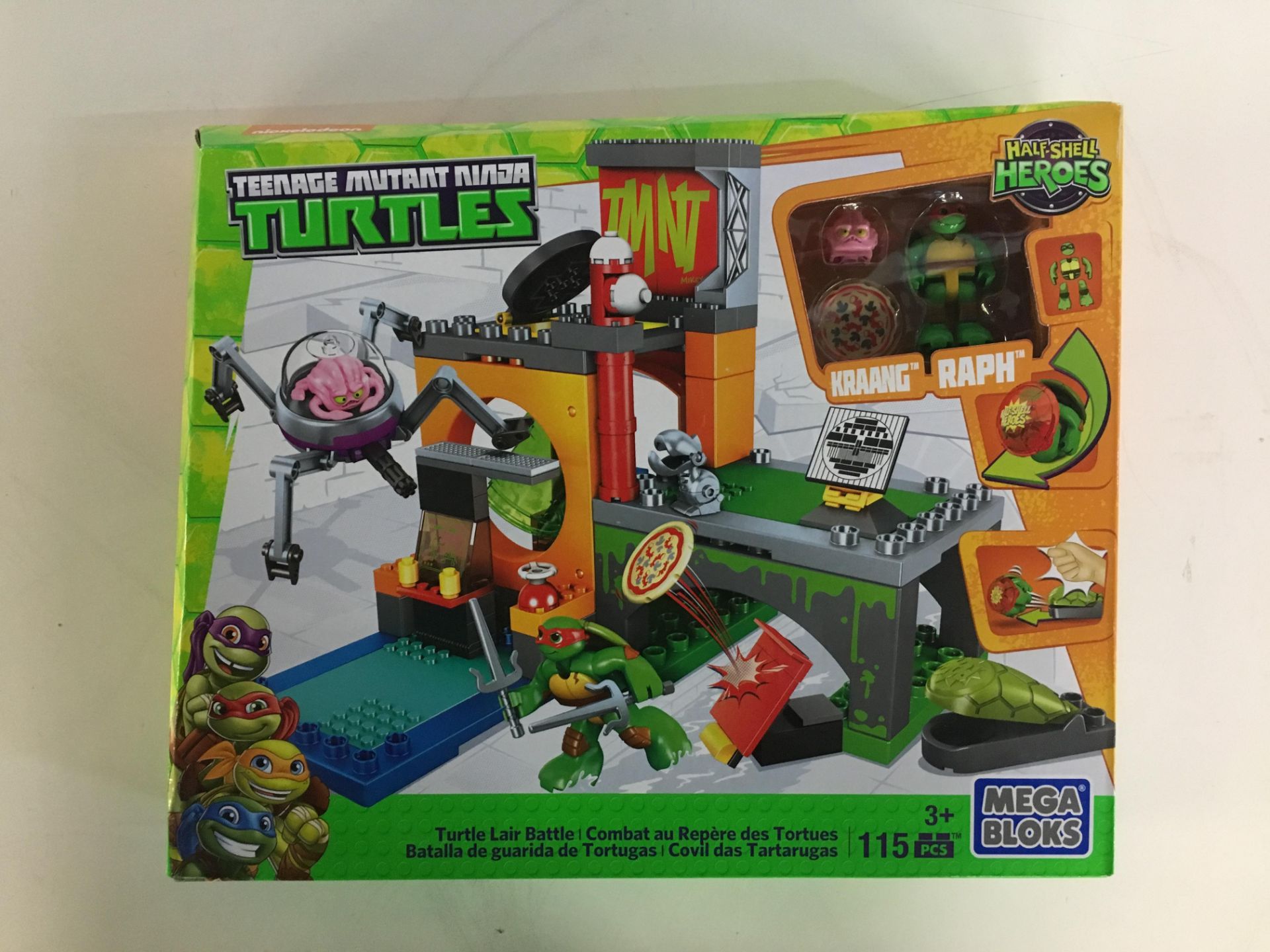 246 x Mega Bloks TMNT Turtle Lair Battle