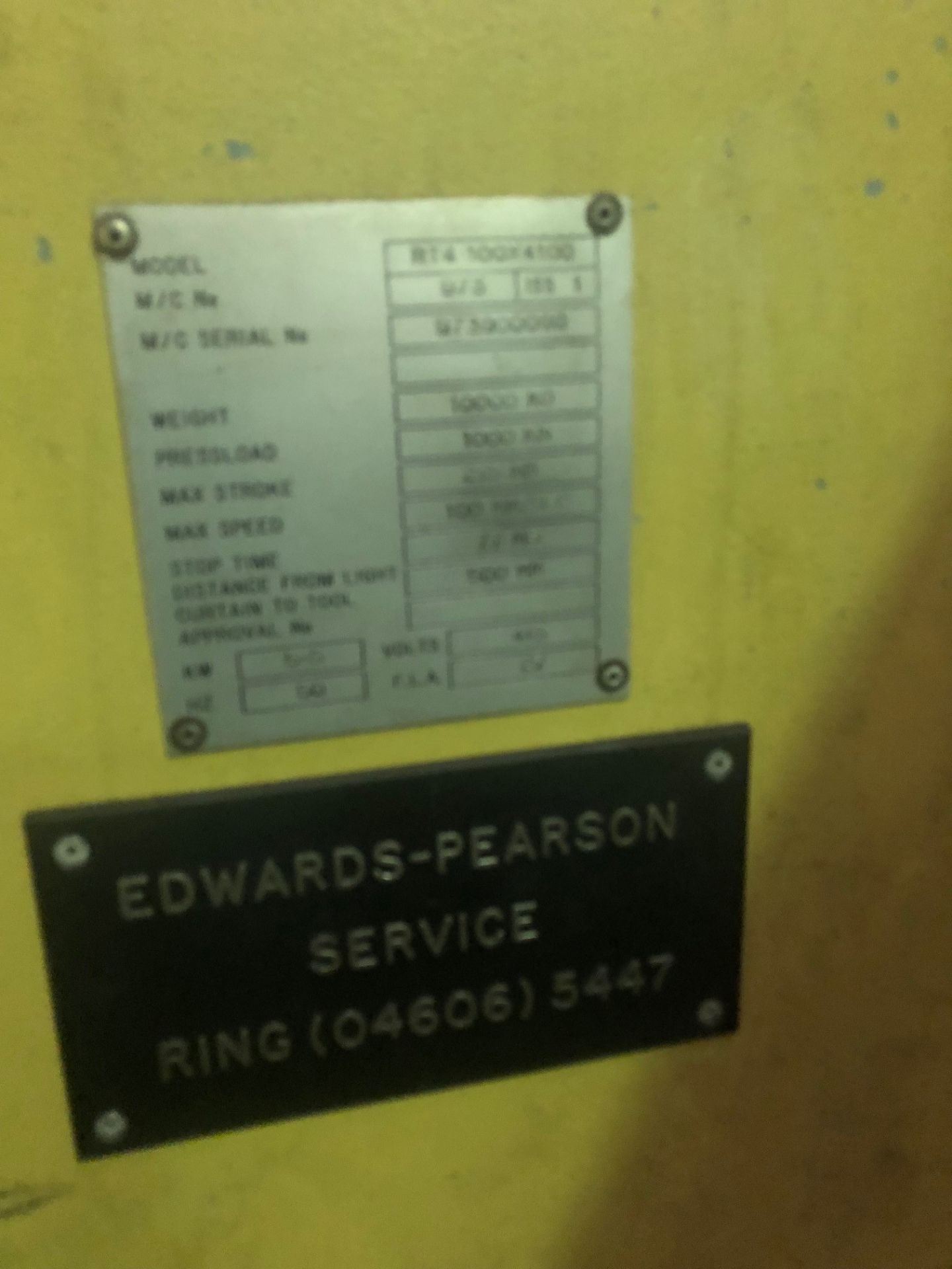 Edward Pearson Pressbrake - Image 6 of 6