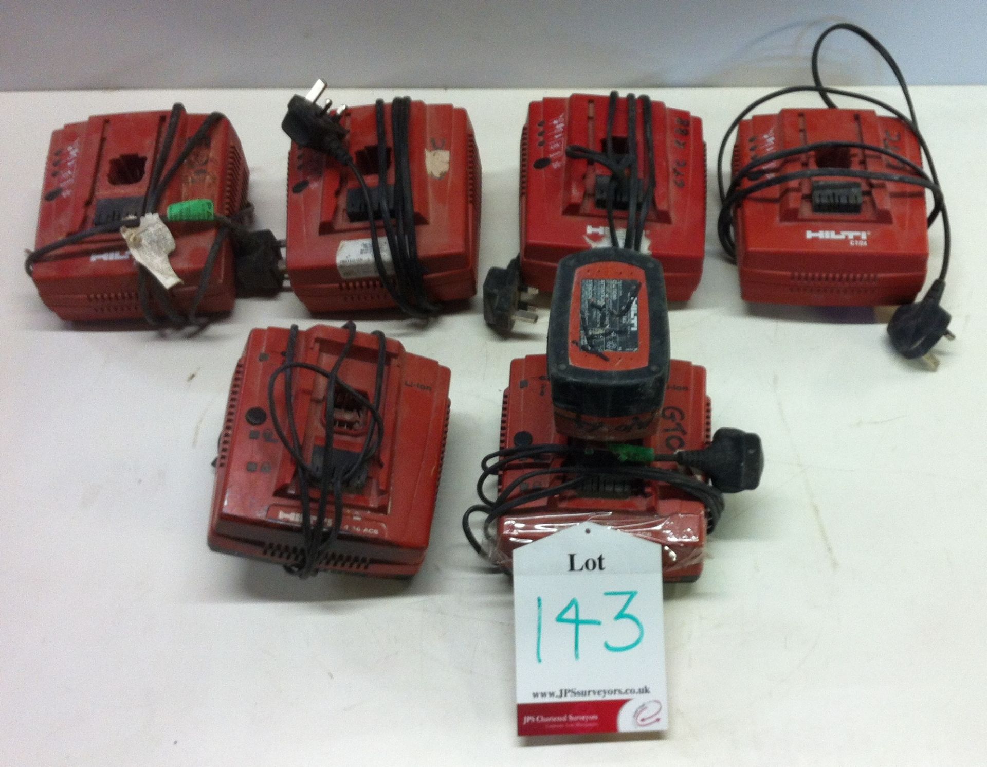 6 x Hilti Battery Chargers