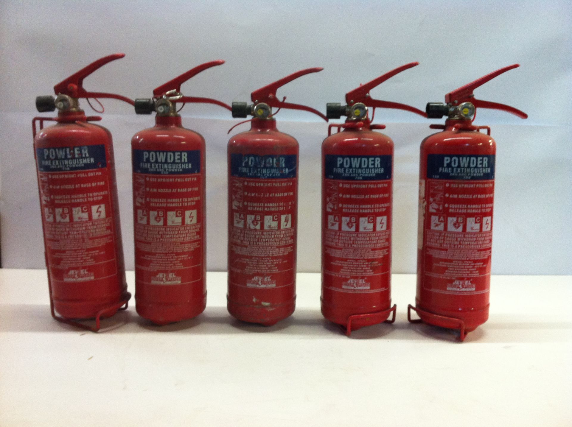 6 x ABC powder fire extinguishers