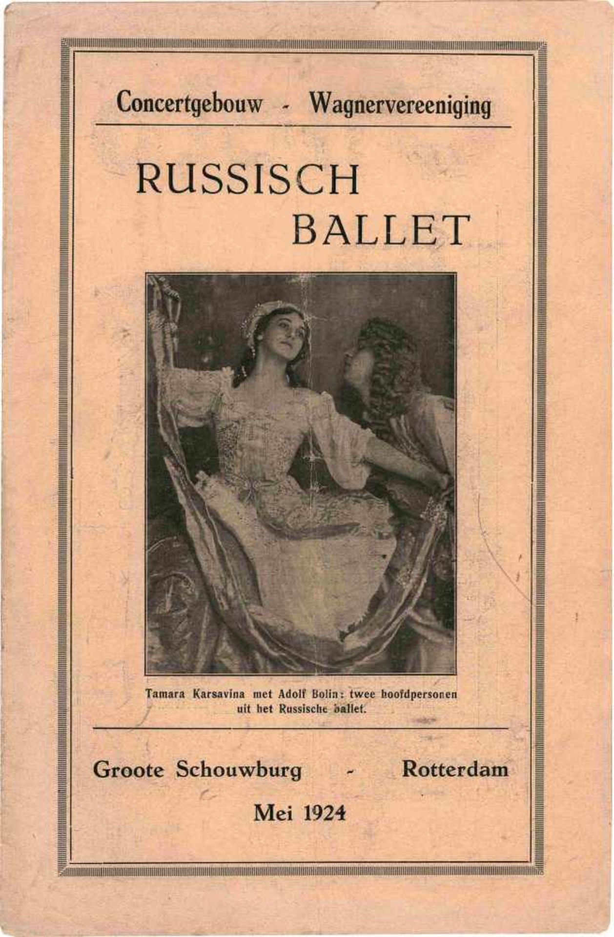 [BALLETS RUSSES, DIAGHILEW] Lot aus 2 Booklets zum Gastspiel der Truppe der Ballets Russes von - Bild 4 aus 4