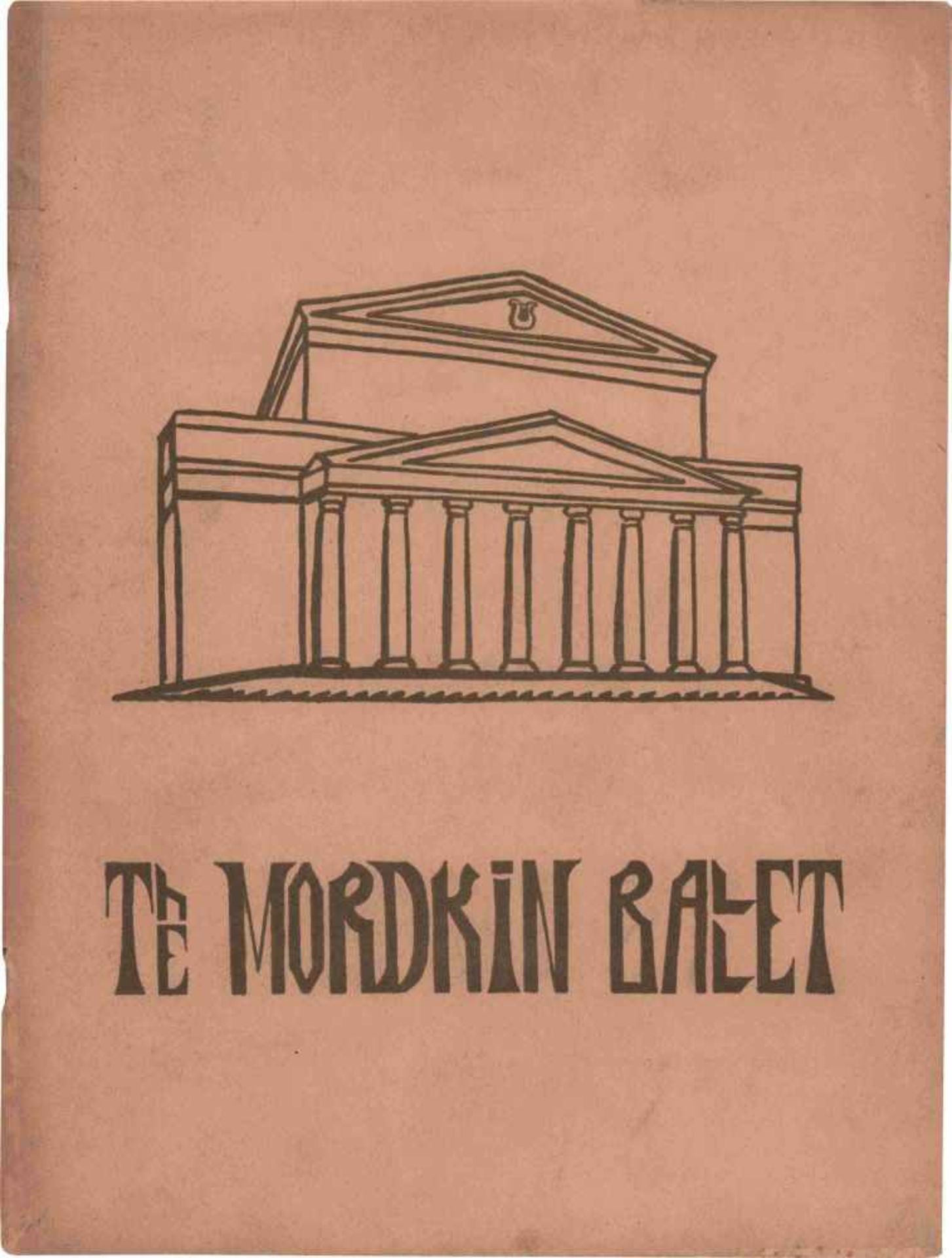 [BALLETS RUSSES, MORDKIN, SUDEIKIN] Lot aus 2 Souvenir-Programmheften zu den Vorstellungen der