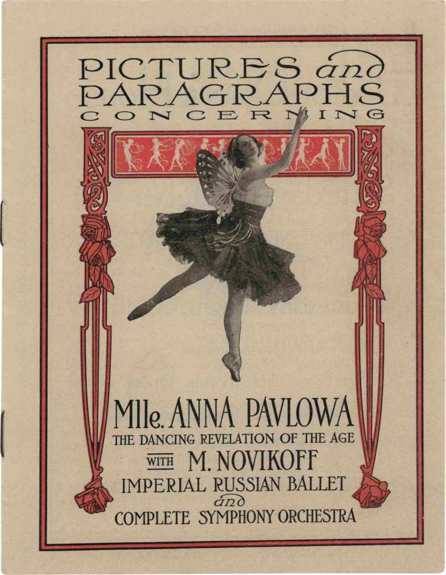 [BALLETS RUSSES, ANNA PAVLOVA] Lot aus 11 Programmheften und 7 Programmzetteln der Auftritte von - Bild 4 aus 4