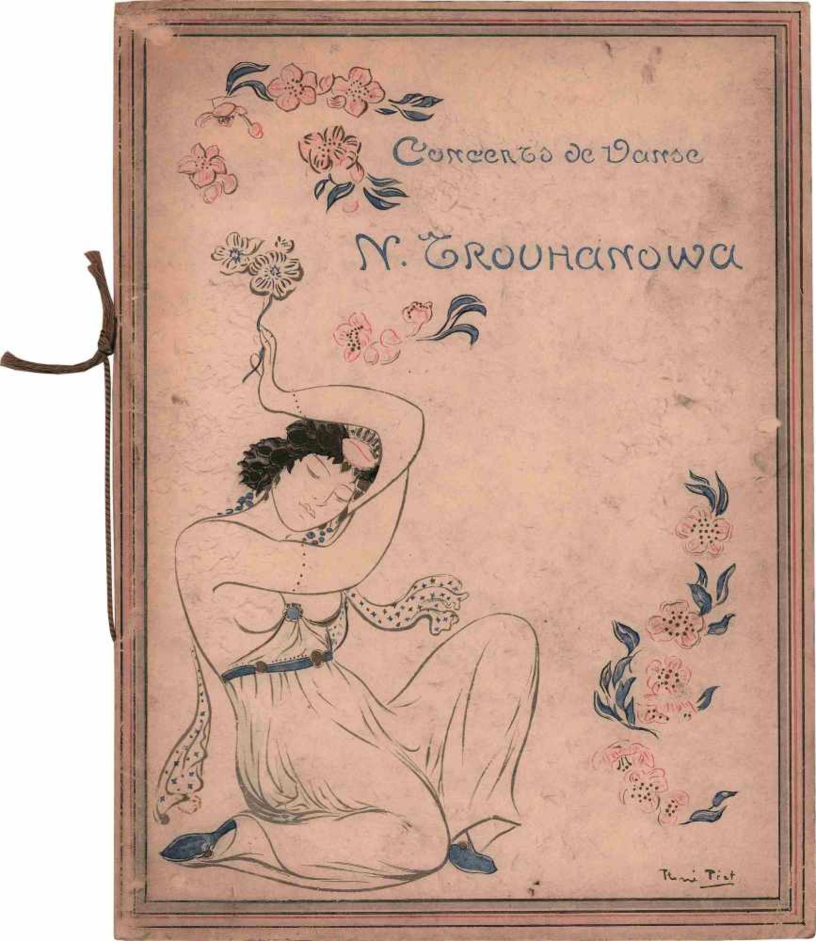 [BALLETS RUSSES, TROUCHANOWA, DRÉSA, DUVALLIER, PIOT] Konzertprogrammheft von N. Trouhanowa.