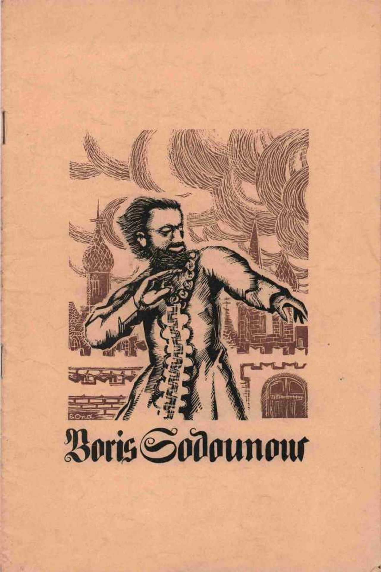 [OPERA RUSSE, CHALIAPINE, DIAGHILEW, FEDOROVSKY] Lot aus 2 Programmheften der Oper „Boris - Bild 2 aus 2