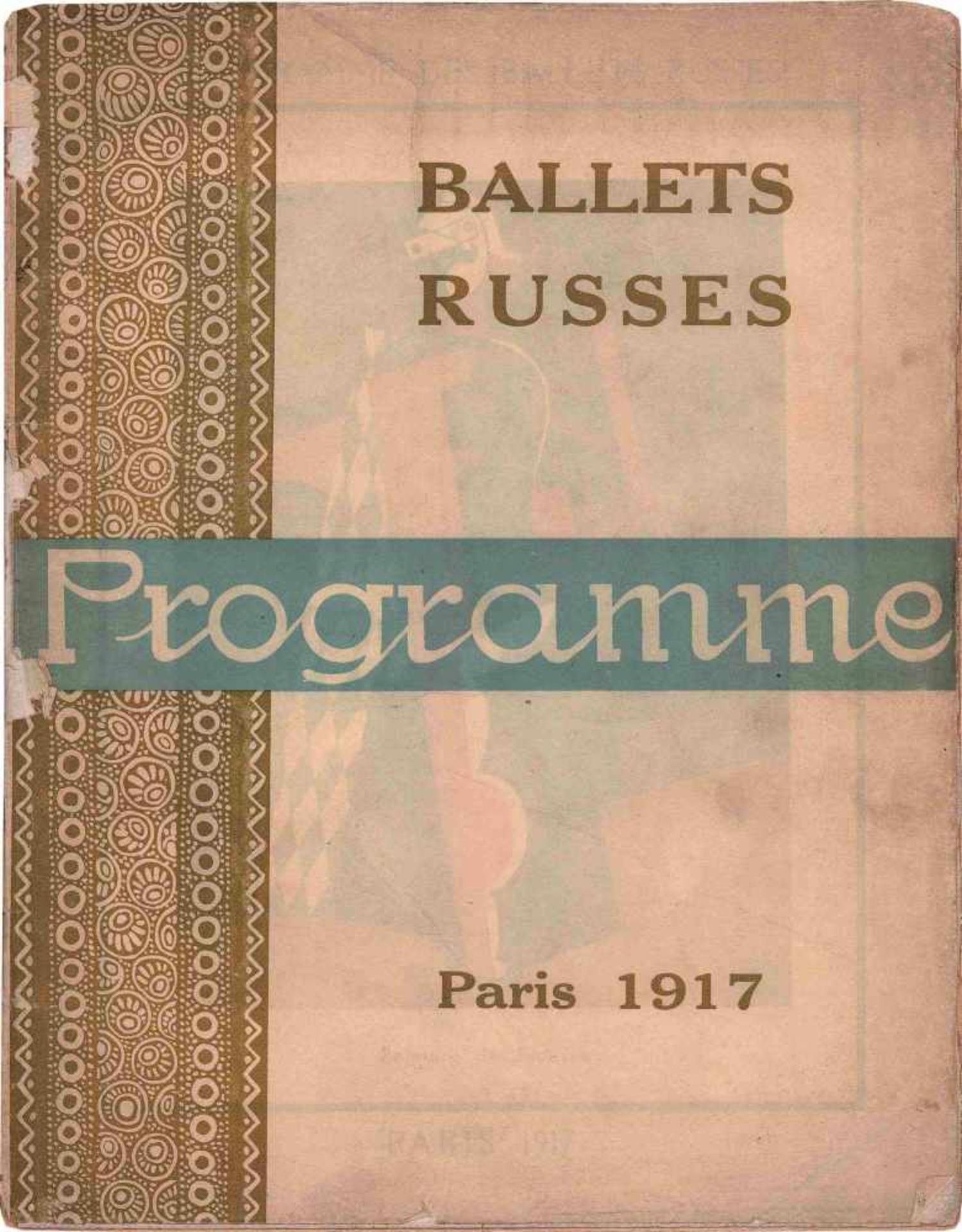 [BALLETS RUSSES, BAKST, LARIONOW, MARTY, PICASSO] Russische Saison, 1917, Théâtre du Châtelet,