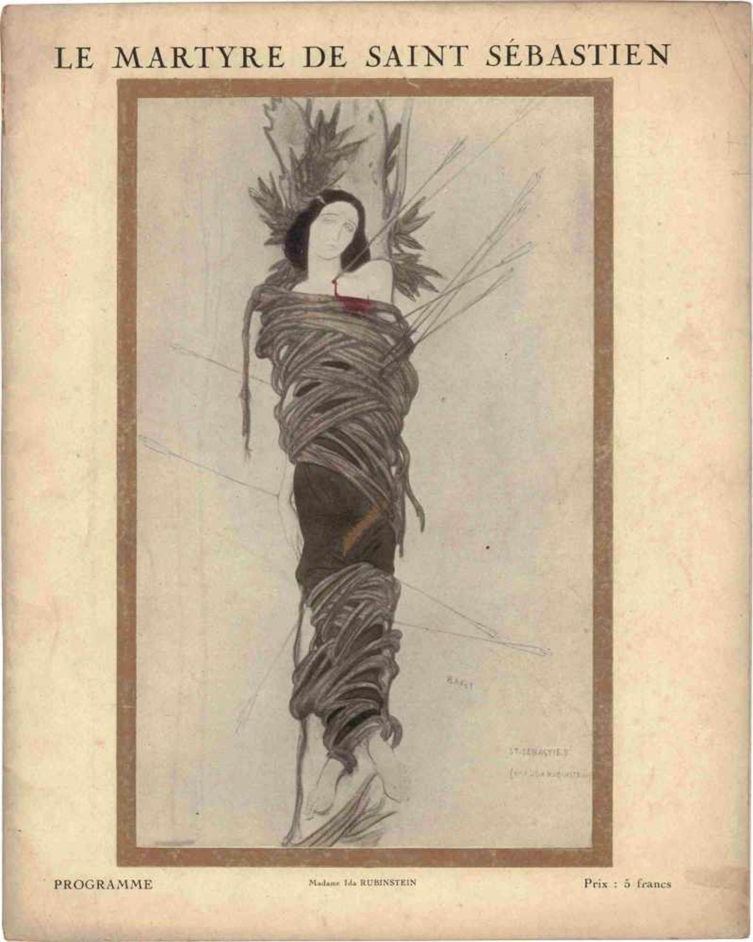 [BALLETS RUSSES, IDA RUBINSTEIN, BAKST] Offizielles Programmheft: „La Pisanelle ou La Mort Parfumee“ - Bild 3 aus 4