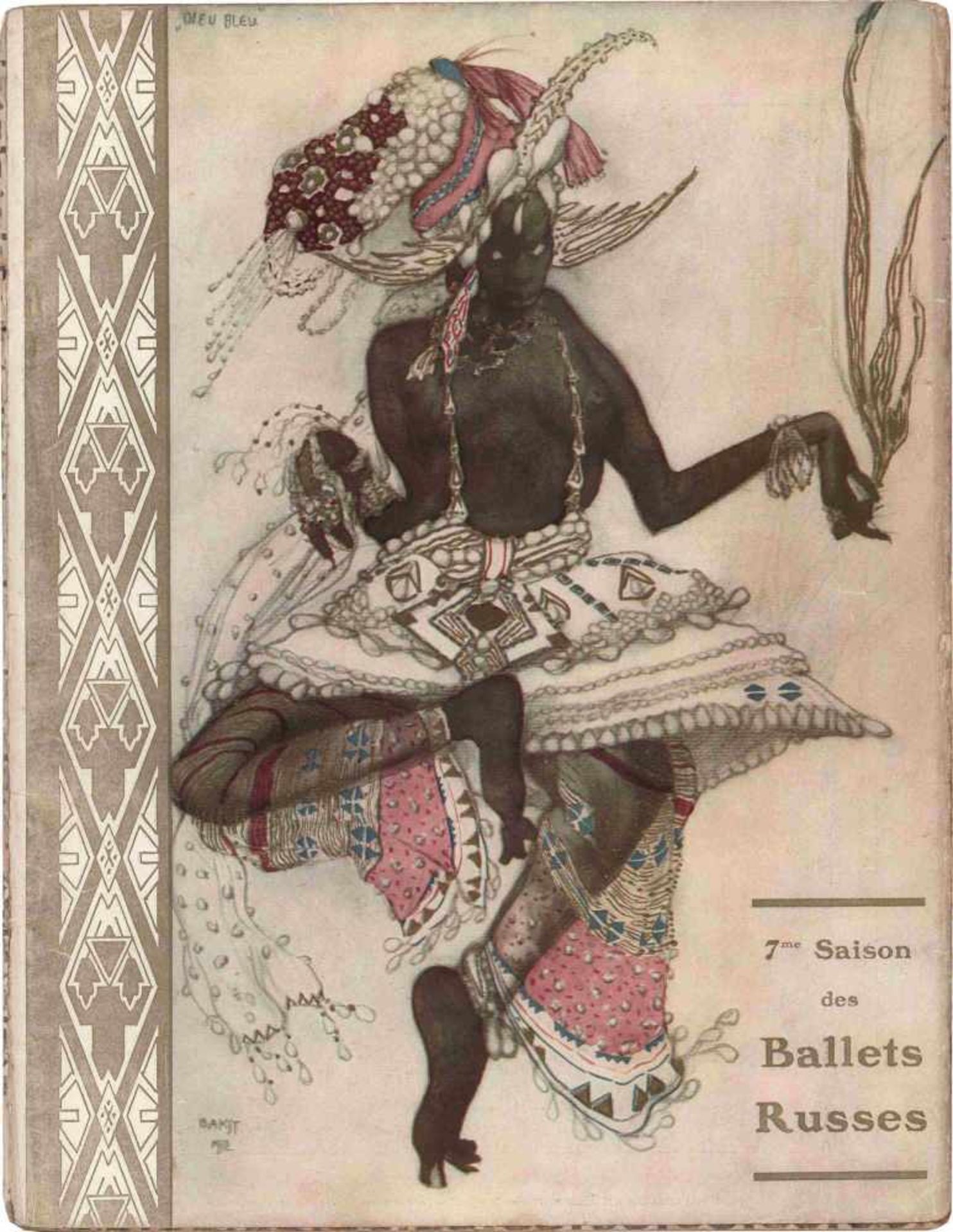 [BALLETS RUSSES, BAKST, MARTY, IDA RUBINSTEIN] Programmheft der Ballets Russes 7. Saison. L’Oiseau