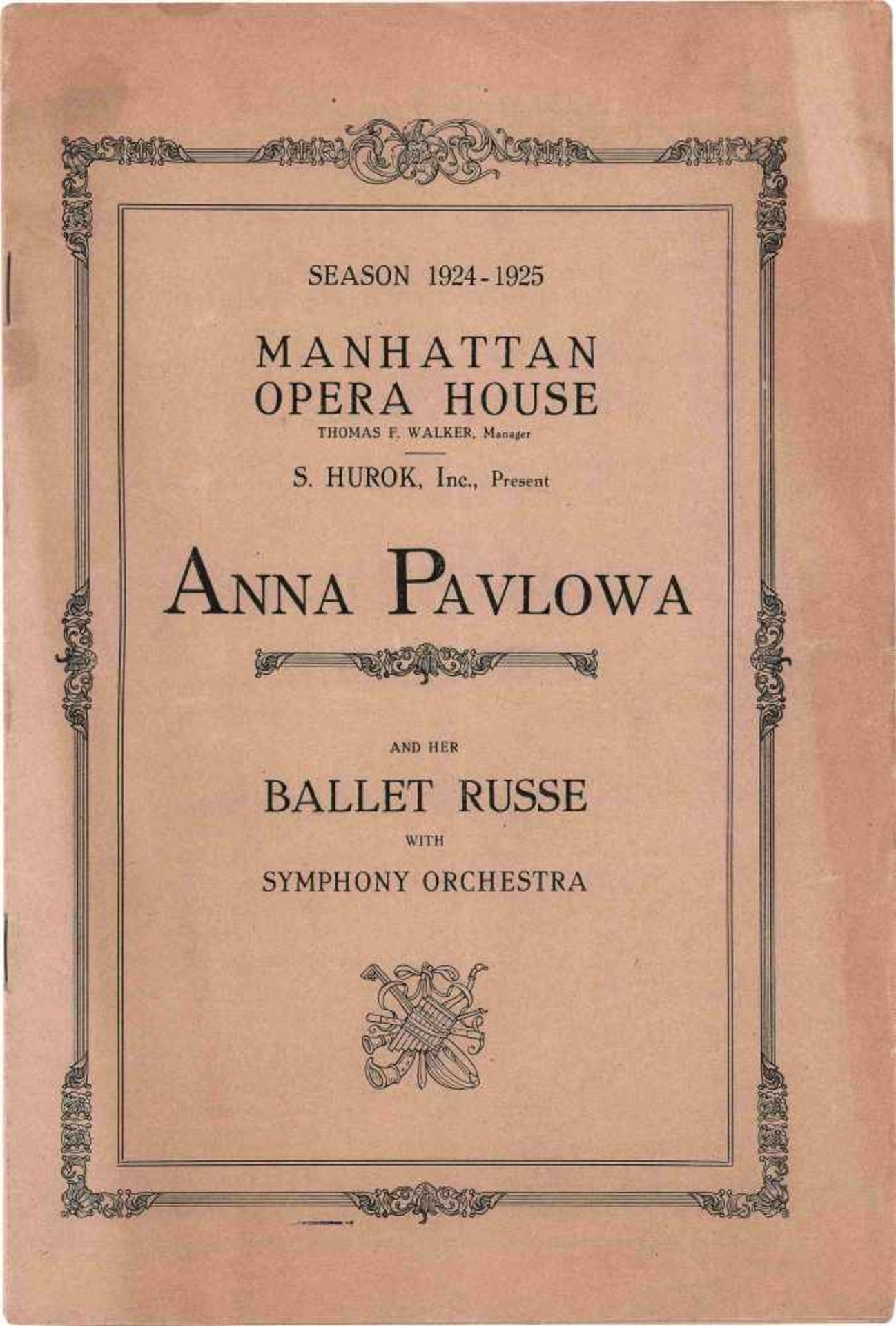 [BALLETS RUSSES, ANNA PAVLOVA] Lot aus 11 Programmheften und 7 Programmzetteln der Auftritte von - Bild 3 aus 4