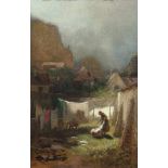 Carl Spitzweg Die Sonne bringt es an den Tag Öl auf Mahagoniplatte. (Um 1875). 25 x 16,1 cm.