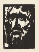 Emil Nolde Prophet Holzschnitt auf chamoisfarbenem, festem Velin. (1912). Ca. 31,5 x 22,5 cm (
