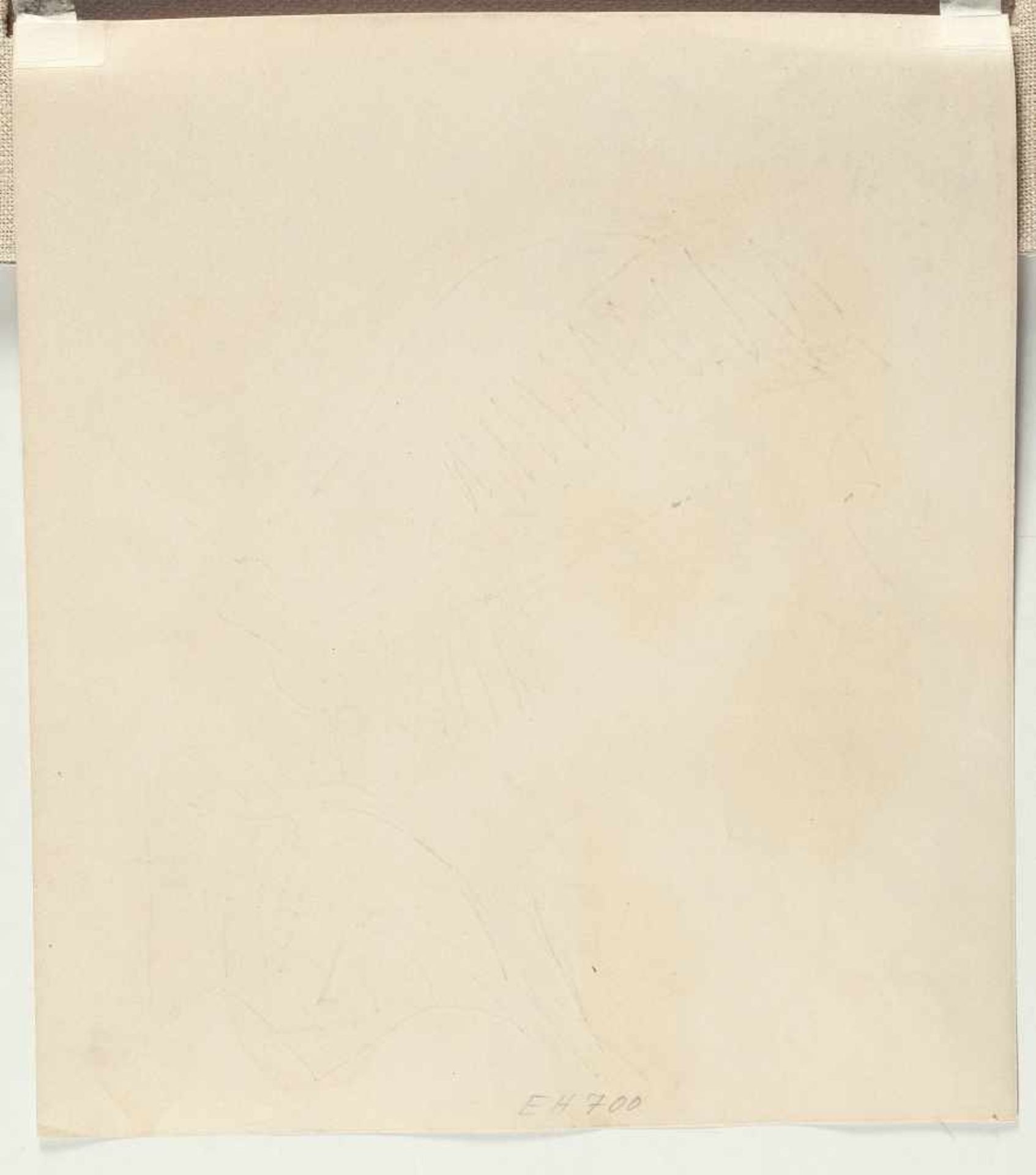 Erich Heckel „Die schwarze Kappe“ Bleistift, teils laviert, auf Velin. (19)10. Ca. 32 x 28 cm. - Bild 3 aus 3