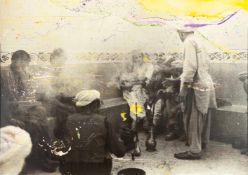 Sigmar Polke „Quetta“ Silbergelatine auf Fotopapier, aquarelliert. 1974. Ca. 84 x 118,5 cm.