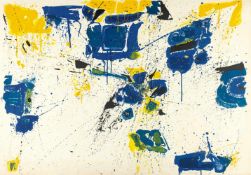 Sam Francis The upper yellow Farbige Lithographie auf Velin. (1960). Ca. 63 x 90,5 cm. Eines von